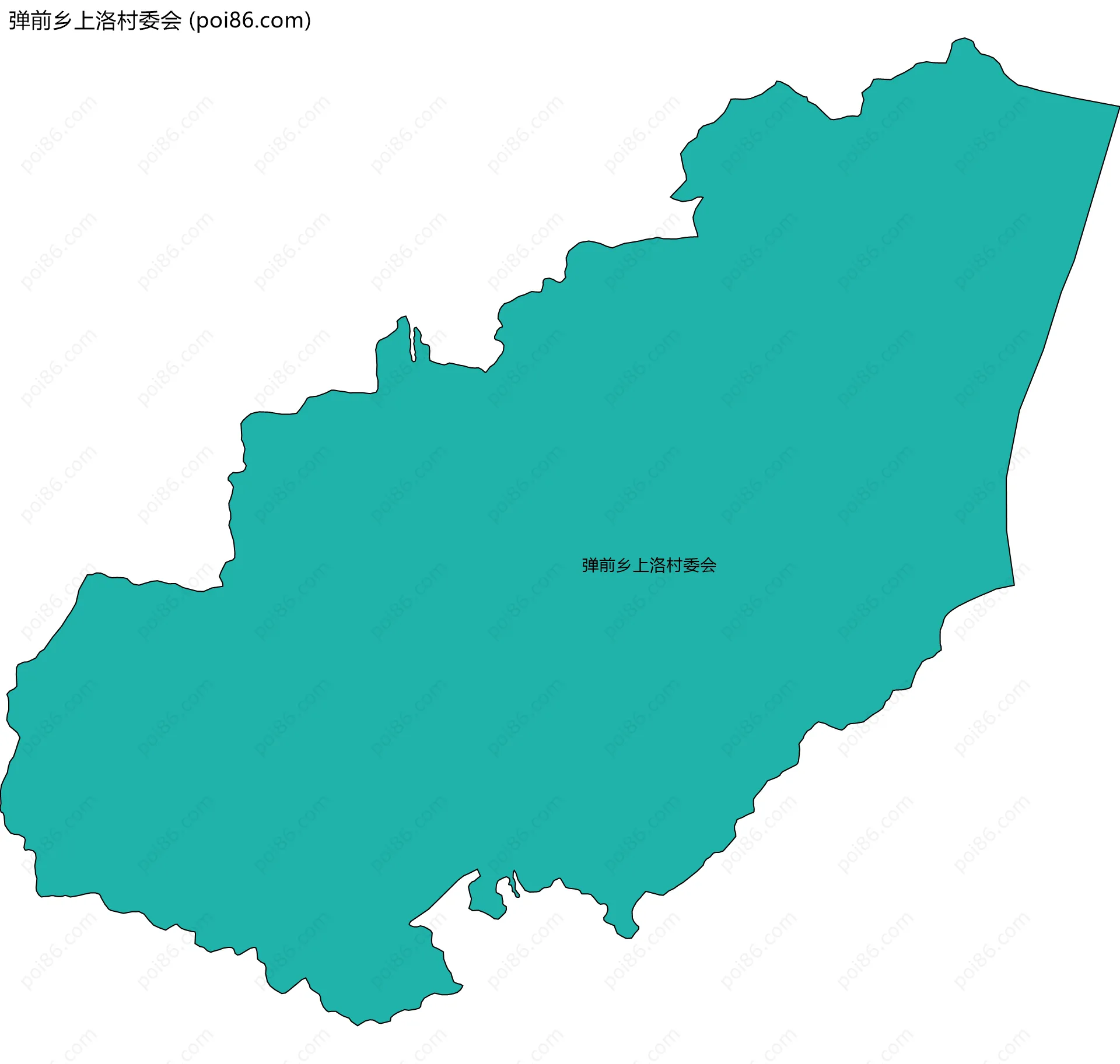 弹前乡上洛村委会边界地图