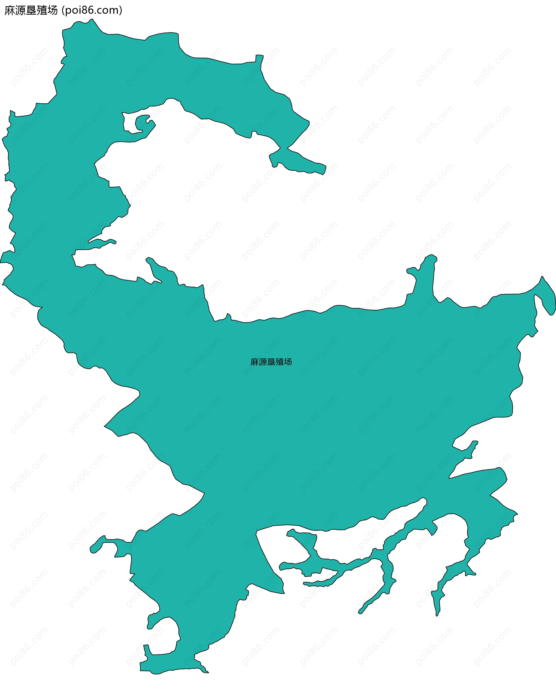 麻源垦殖场边界地图