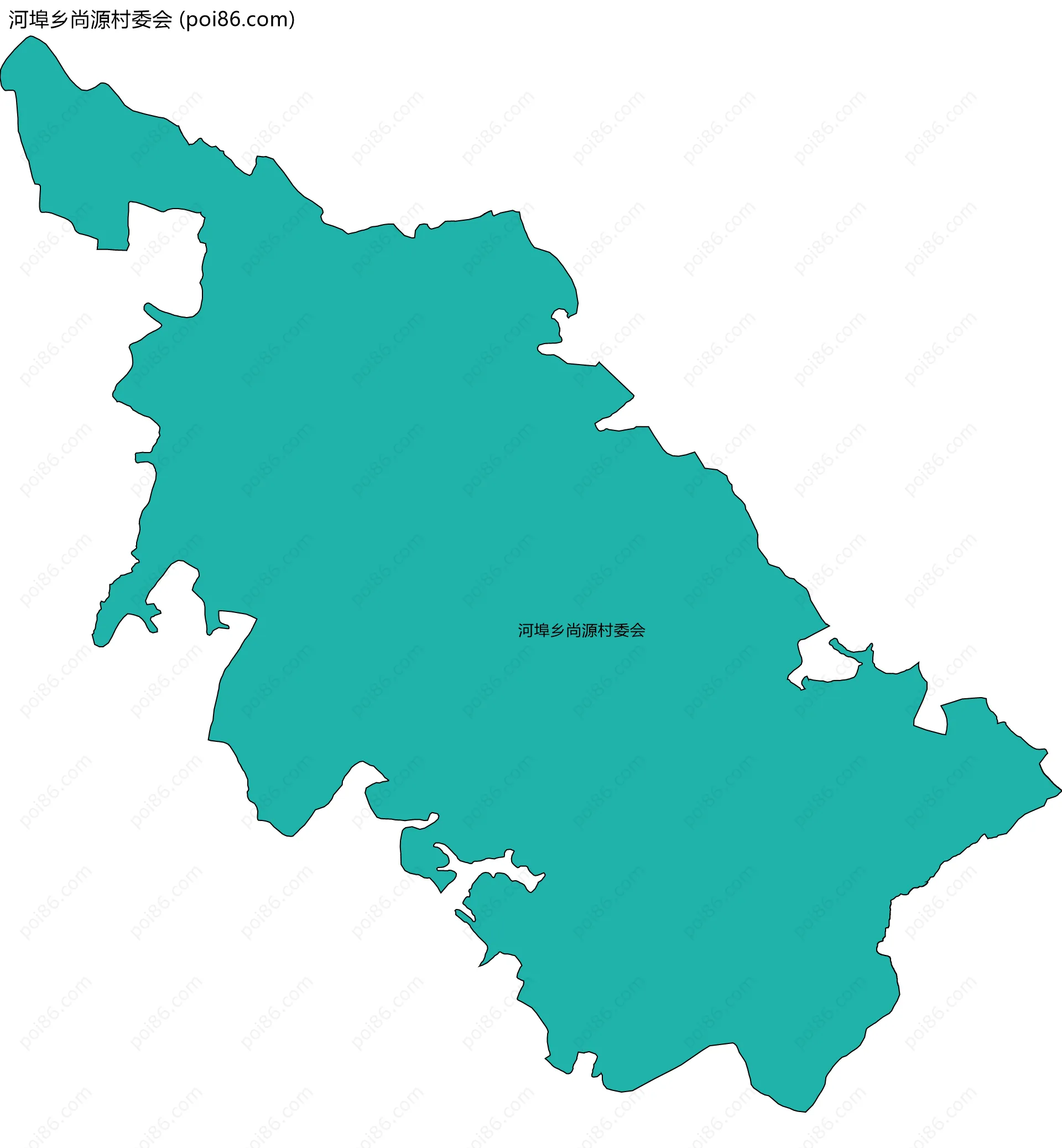 河埠乡尚源村委会边界地图