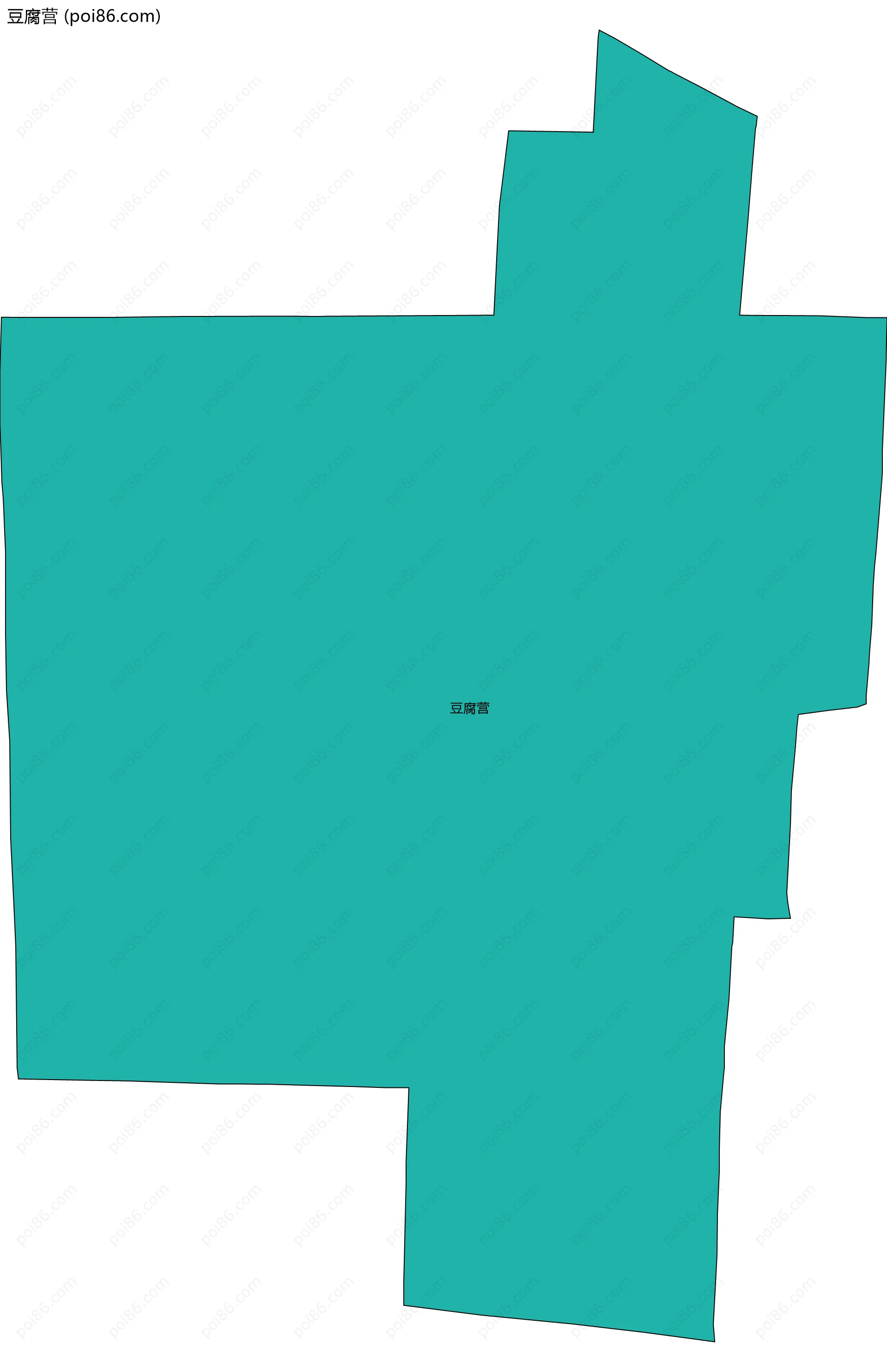 豆腐营边界地图