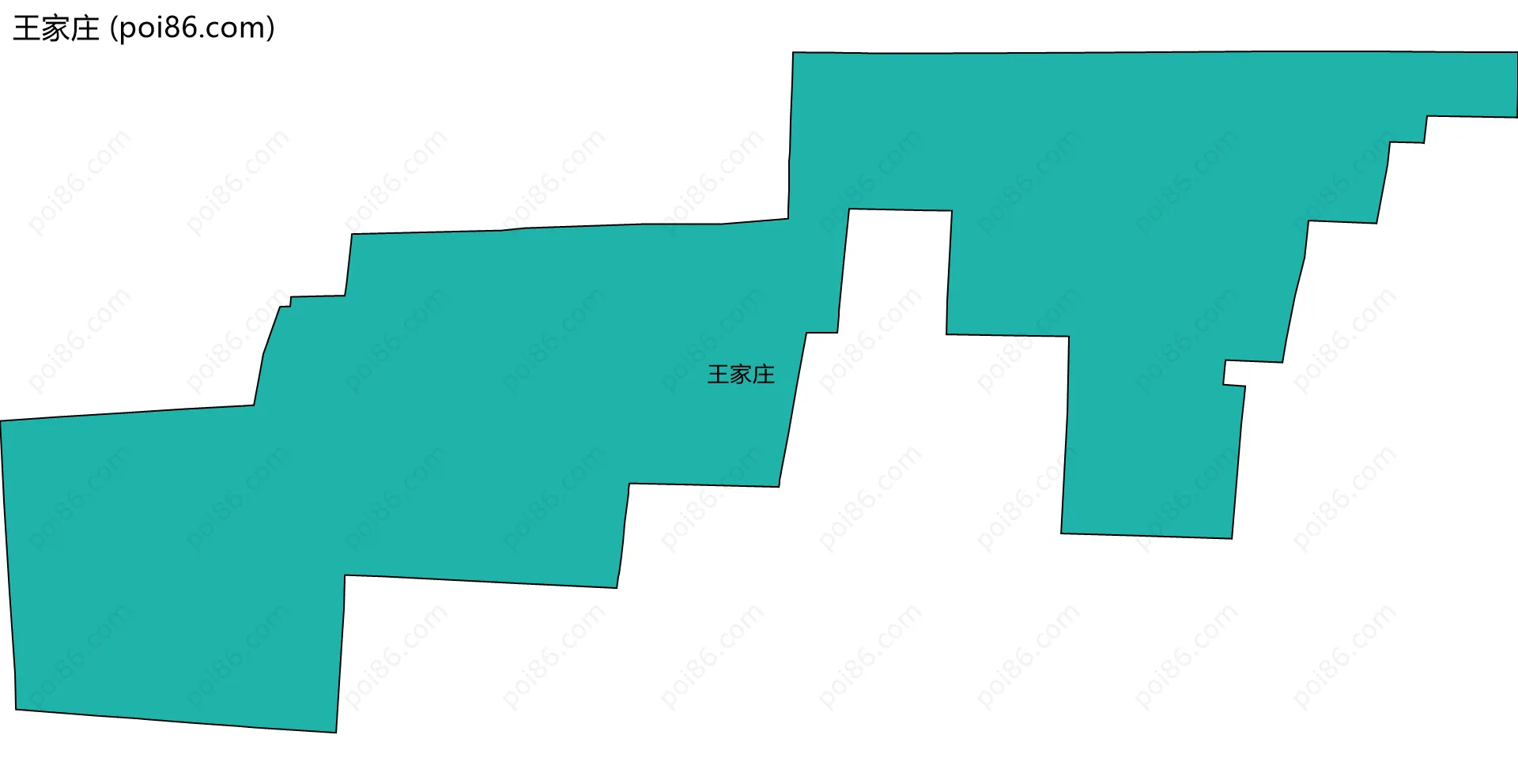 王家庄边界地图