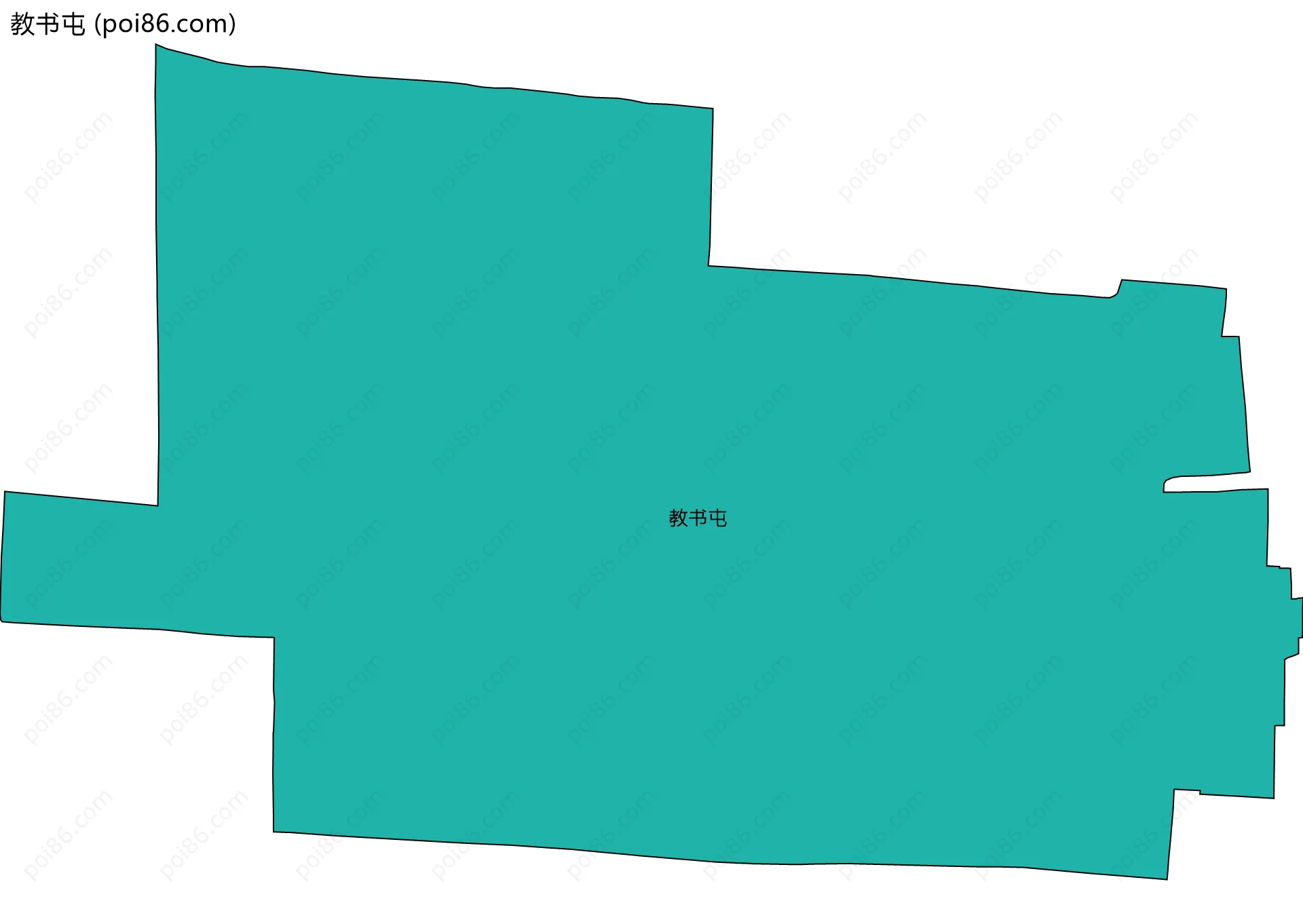 教书屯边界地图