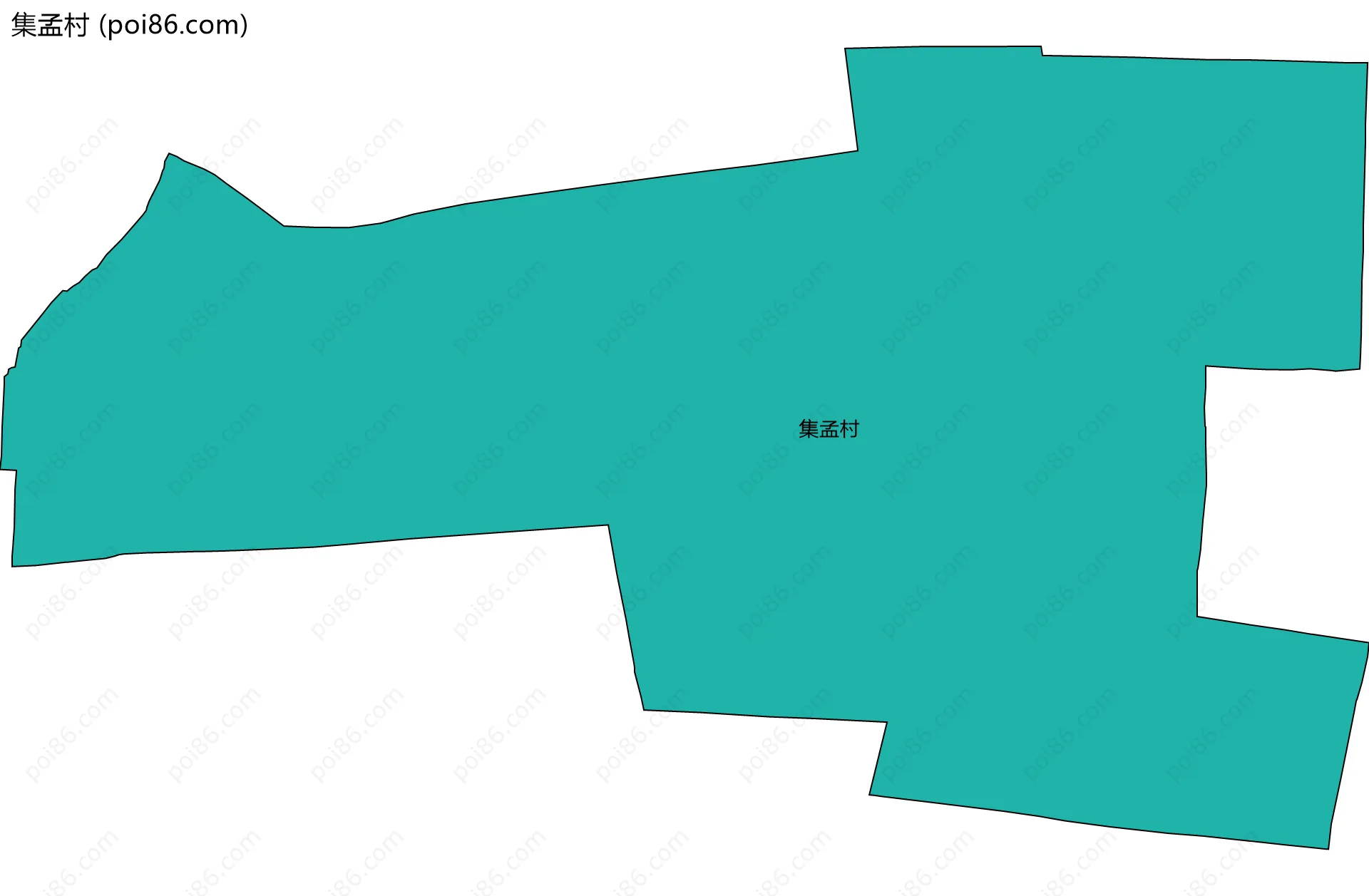 集孟村边界地图