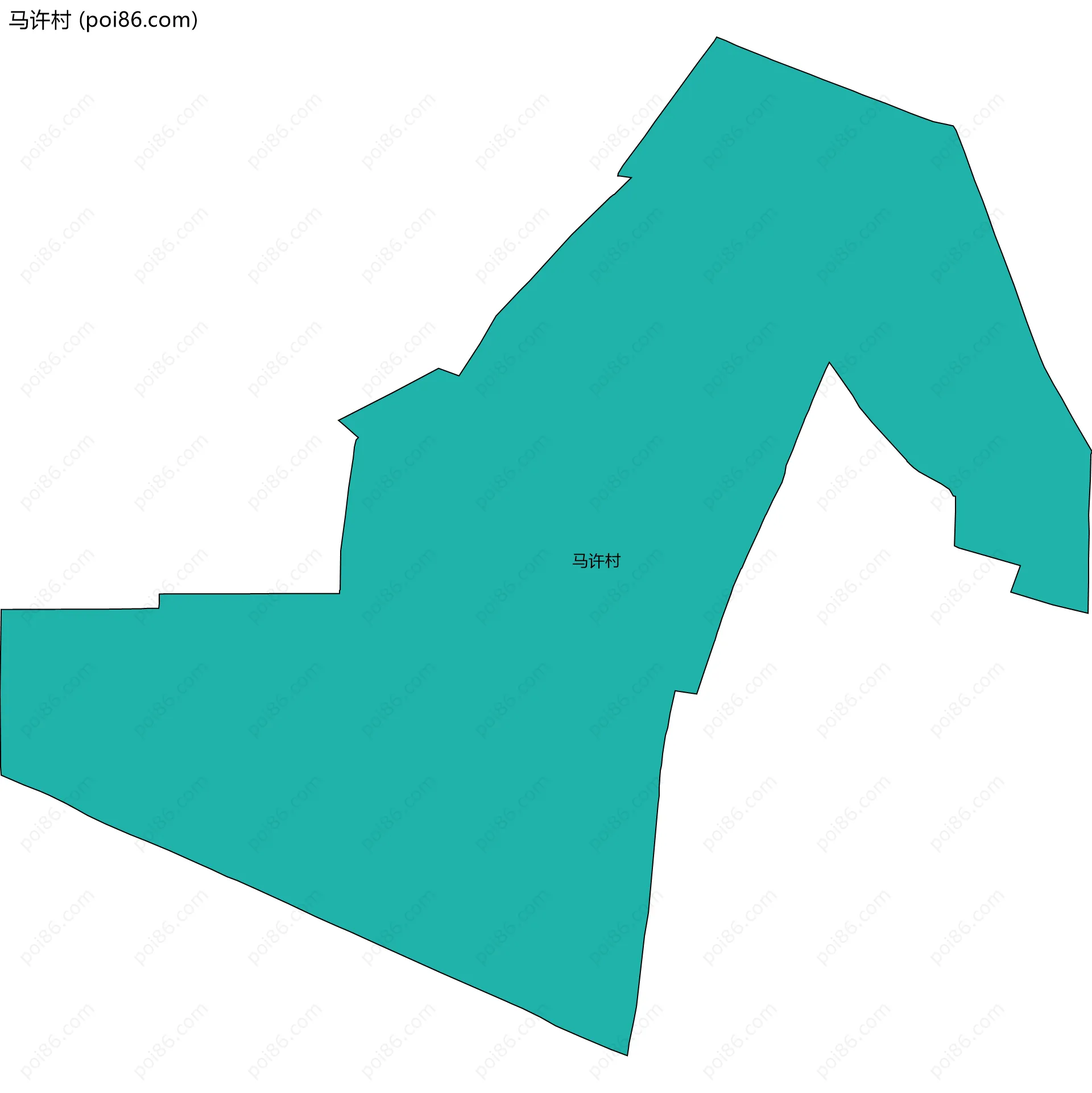 马许村边界地图