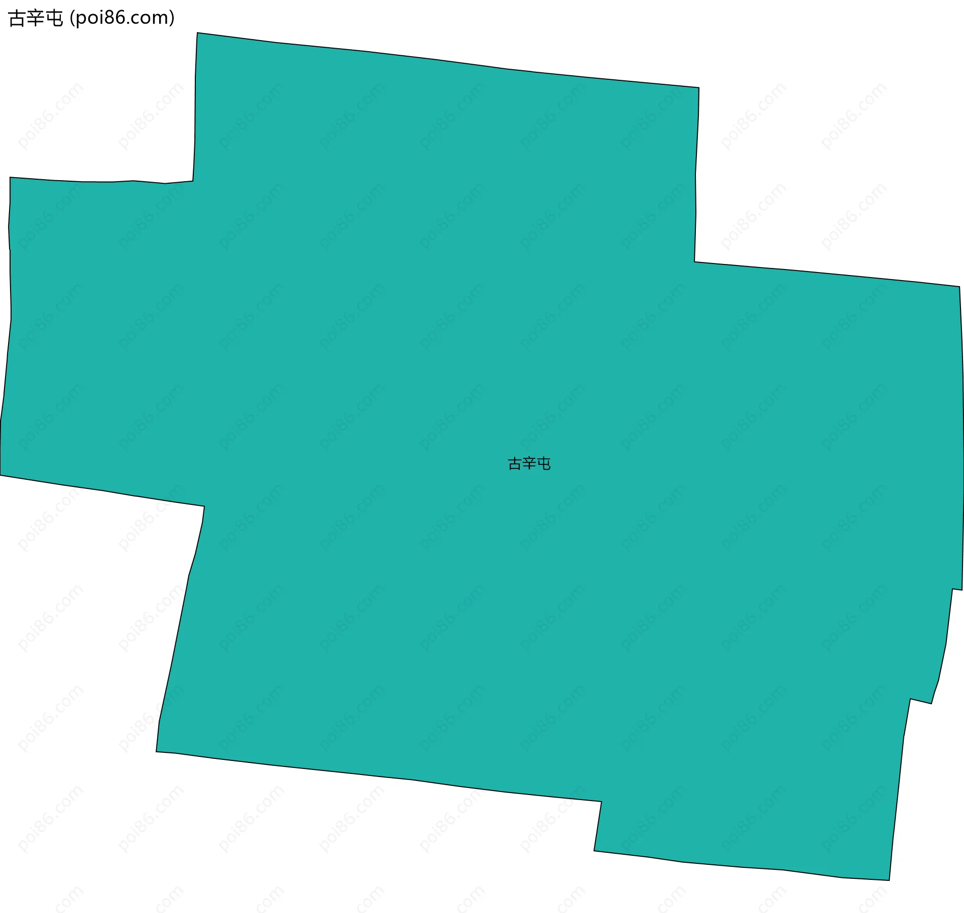 古辛屯边界地图