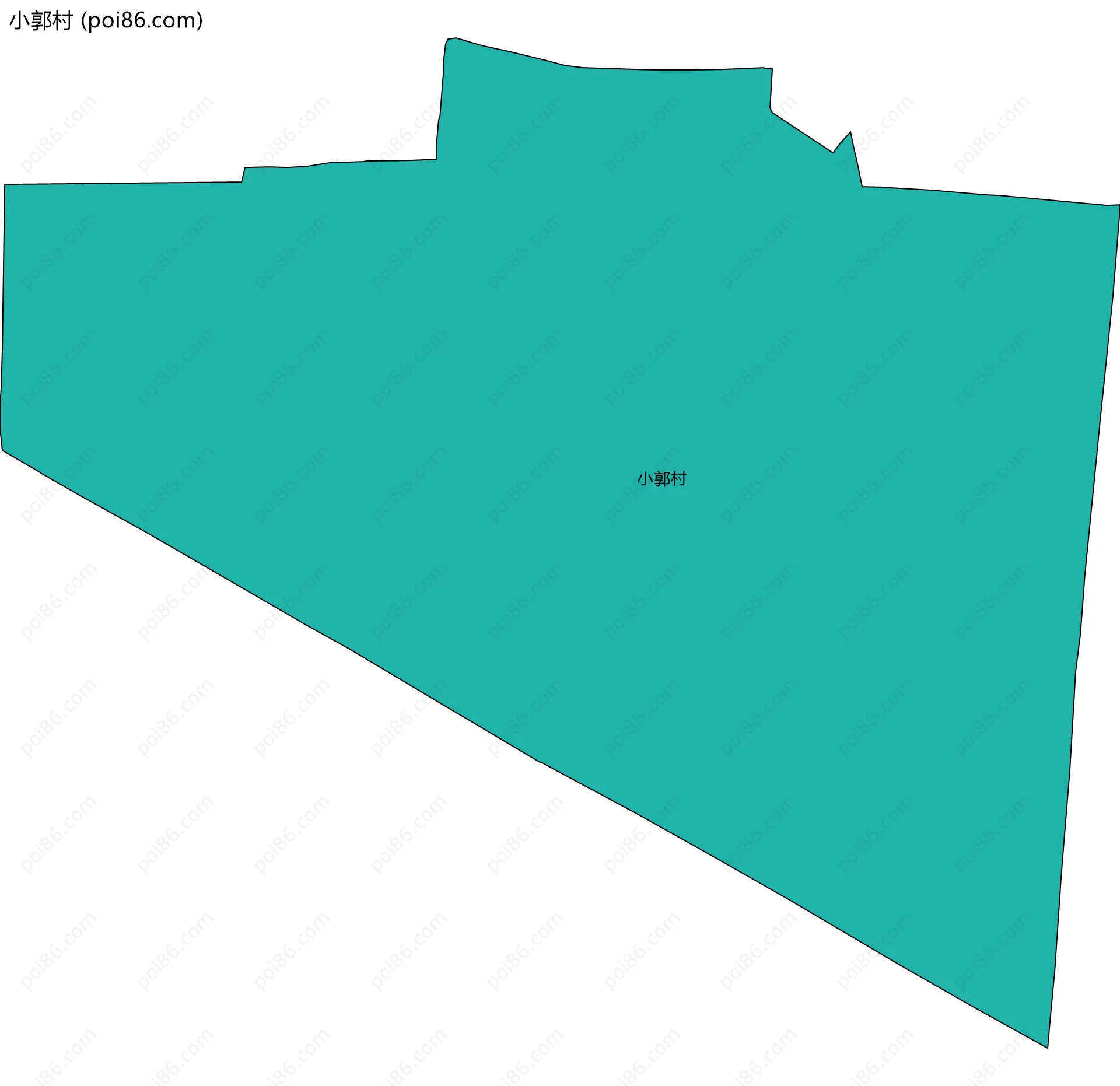 小郭村边界地图