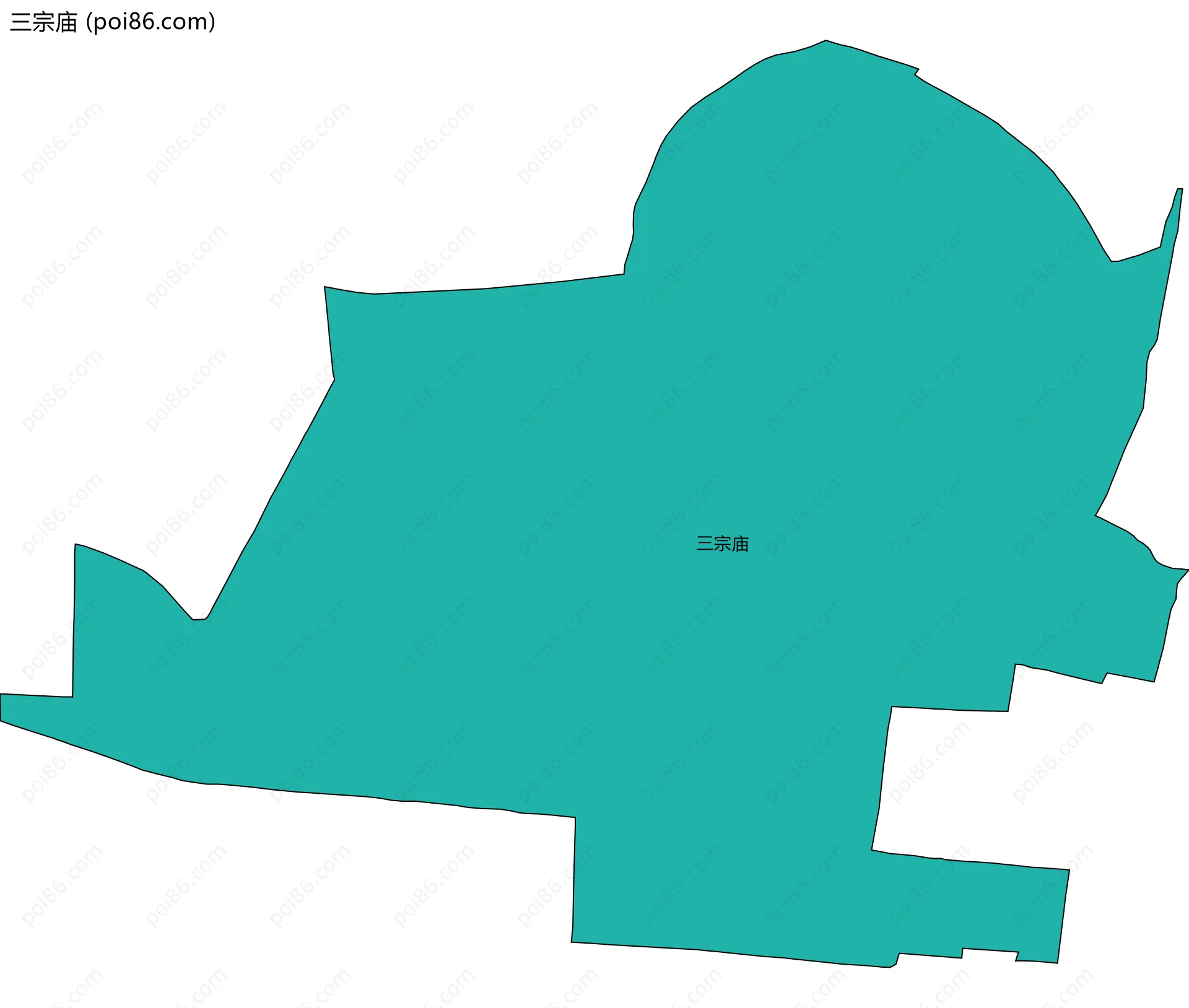 三宗庙边界地图