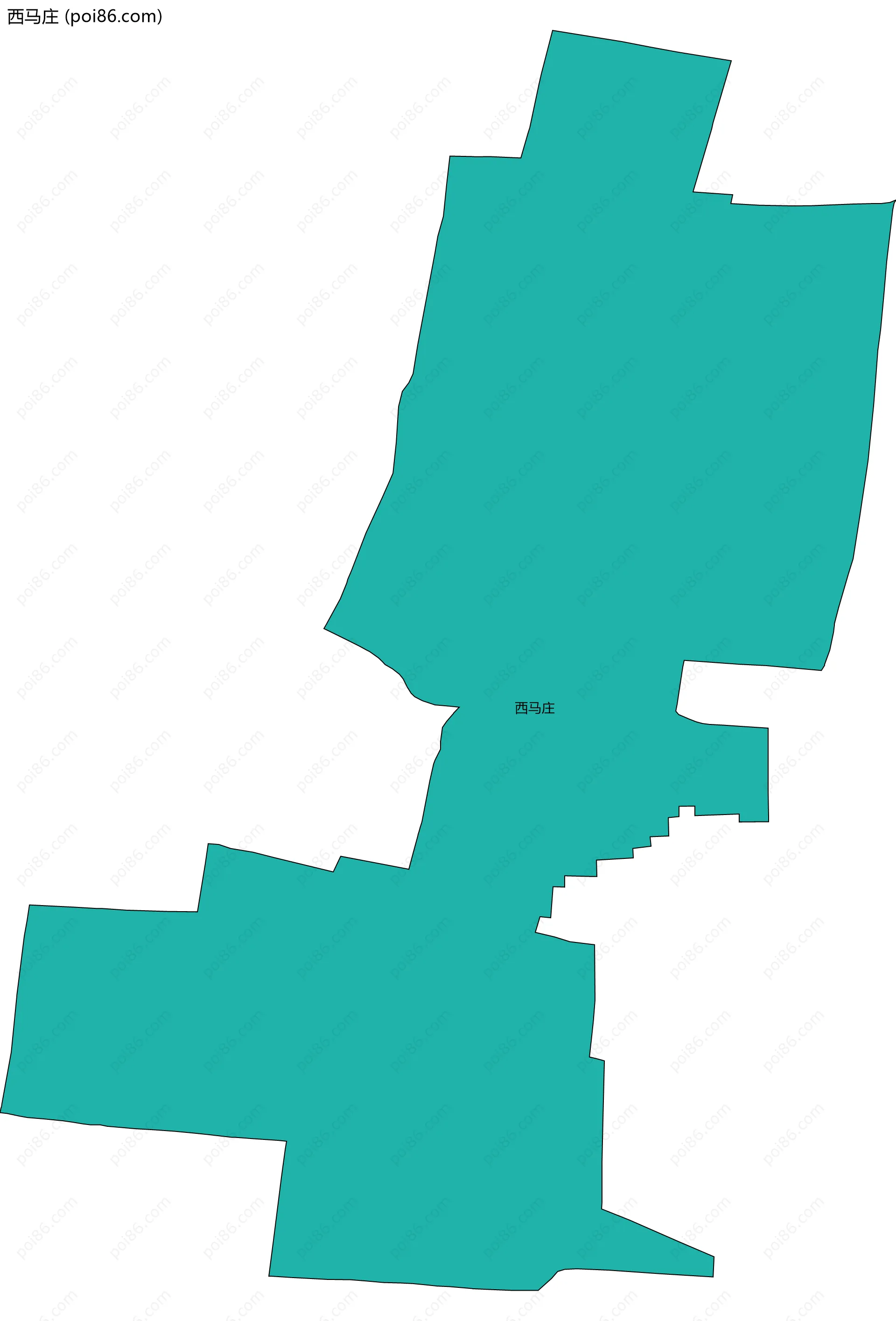 西马庄边界地图