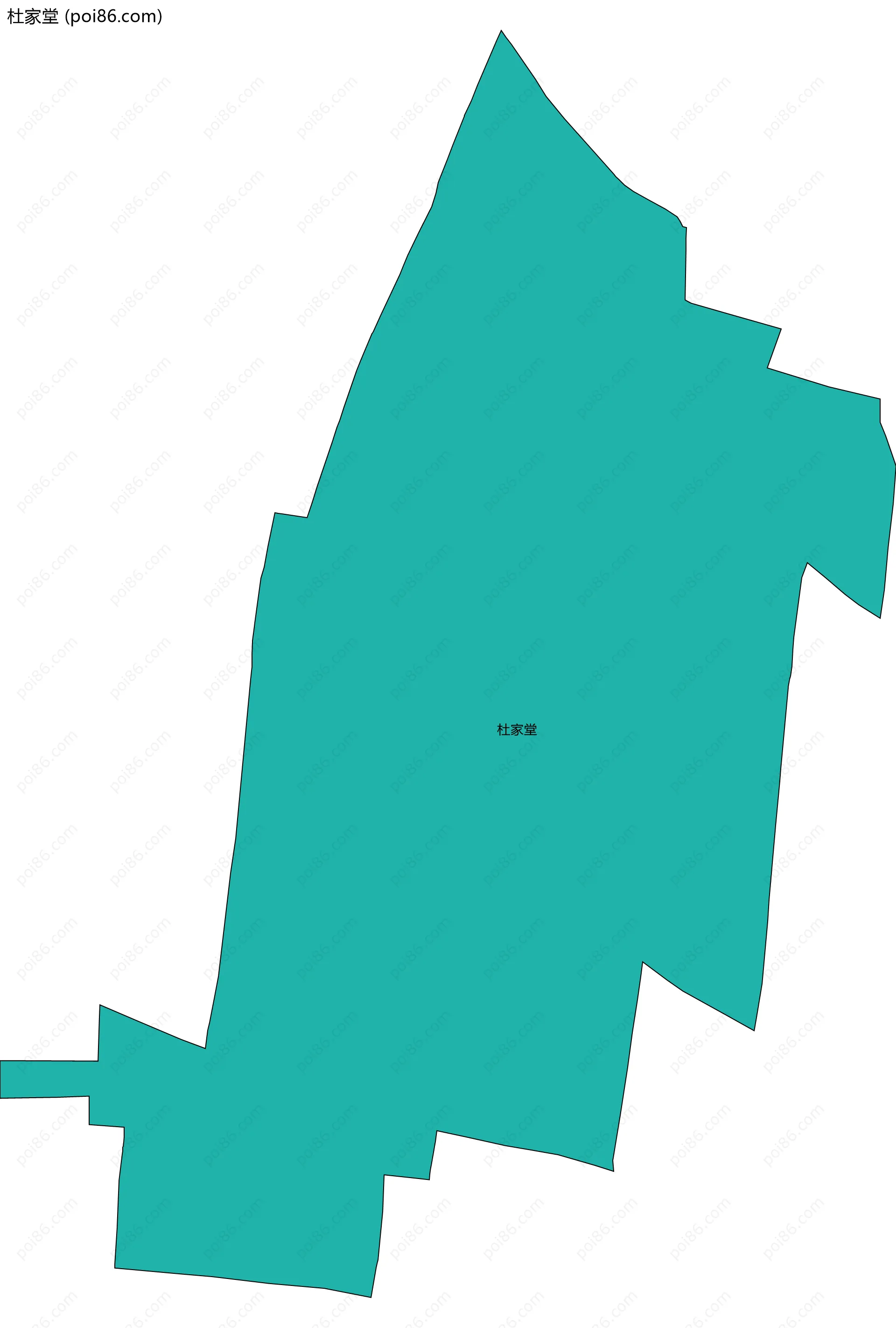 杜家堂边界地图