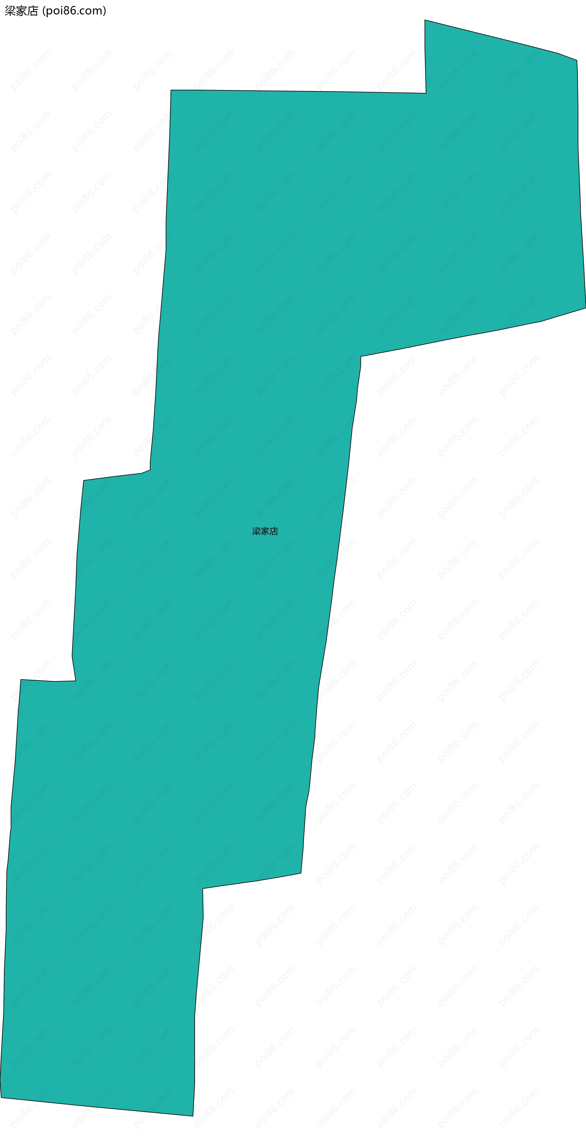 梁家店边界地图