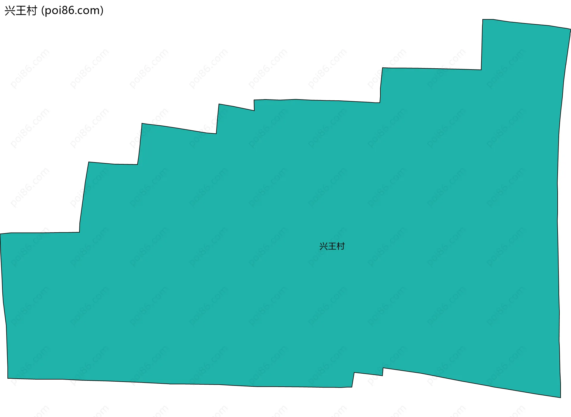 兴王村边界地图