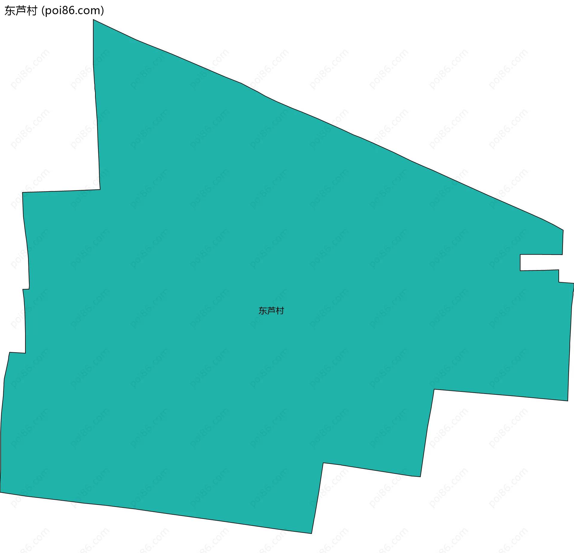 东芦村边界地图