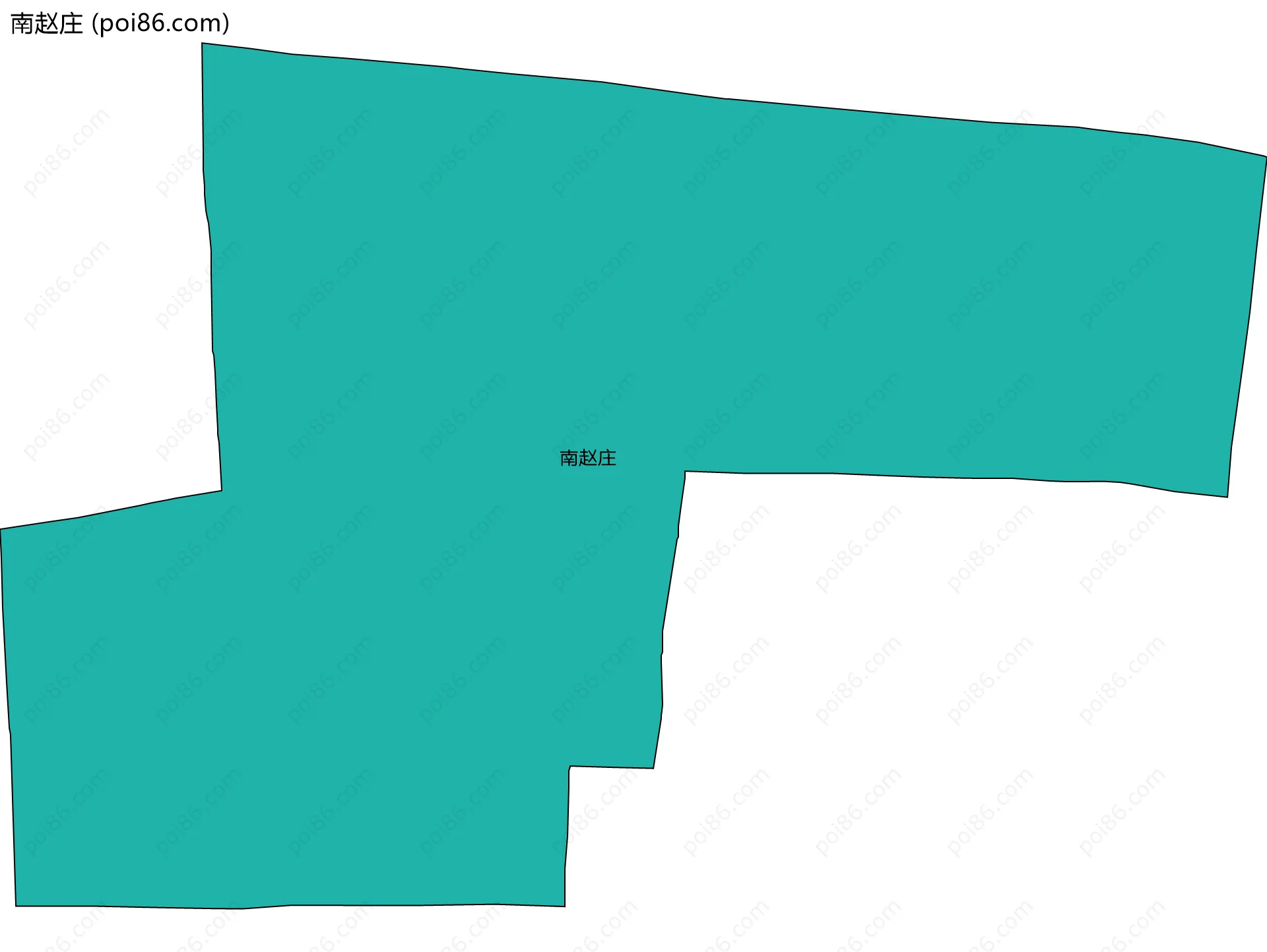 南赵庄边界地图