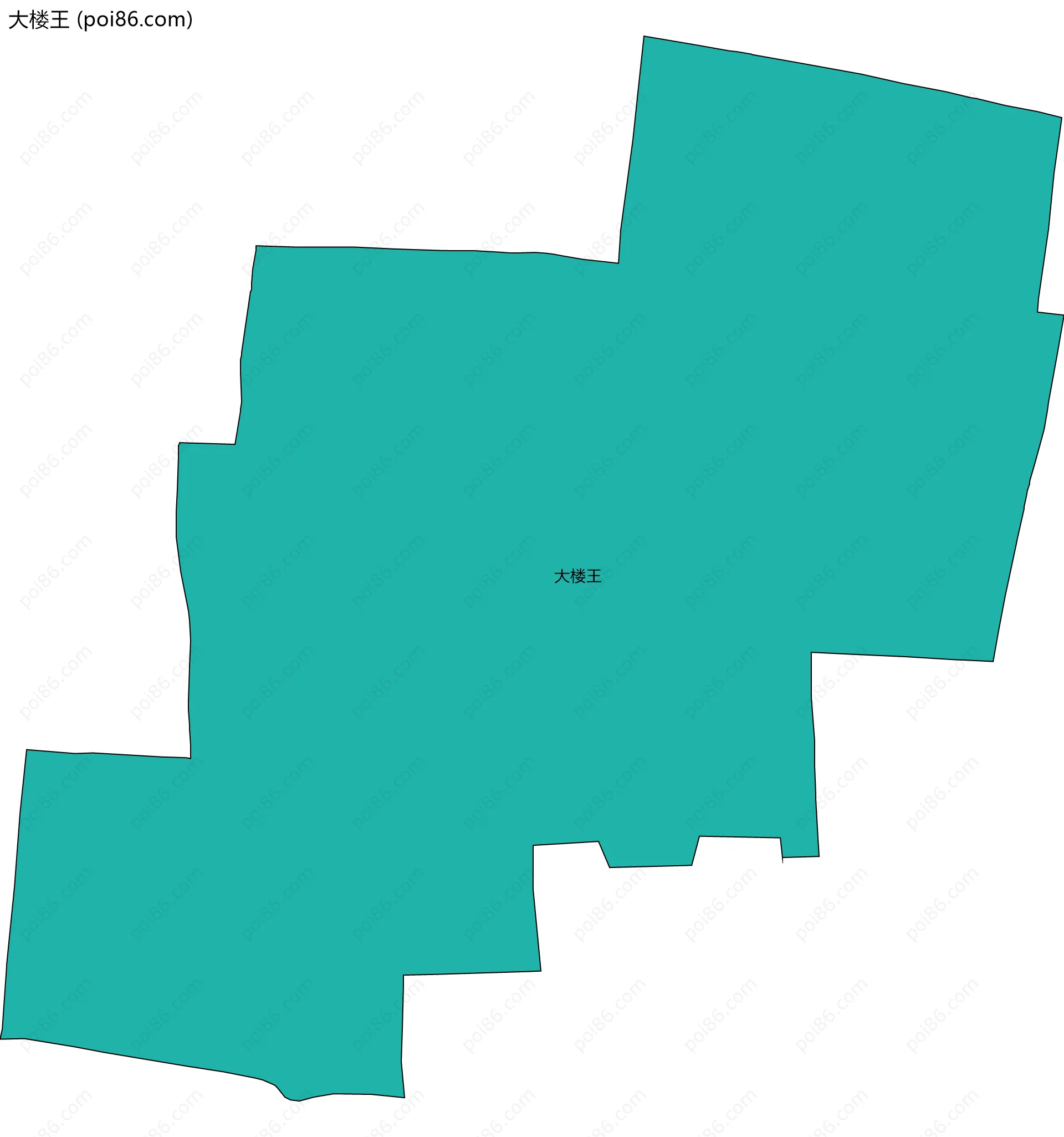 大楼王边界地图