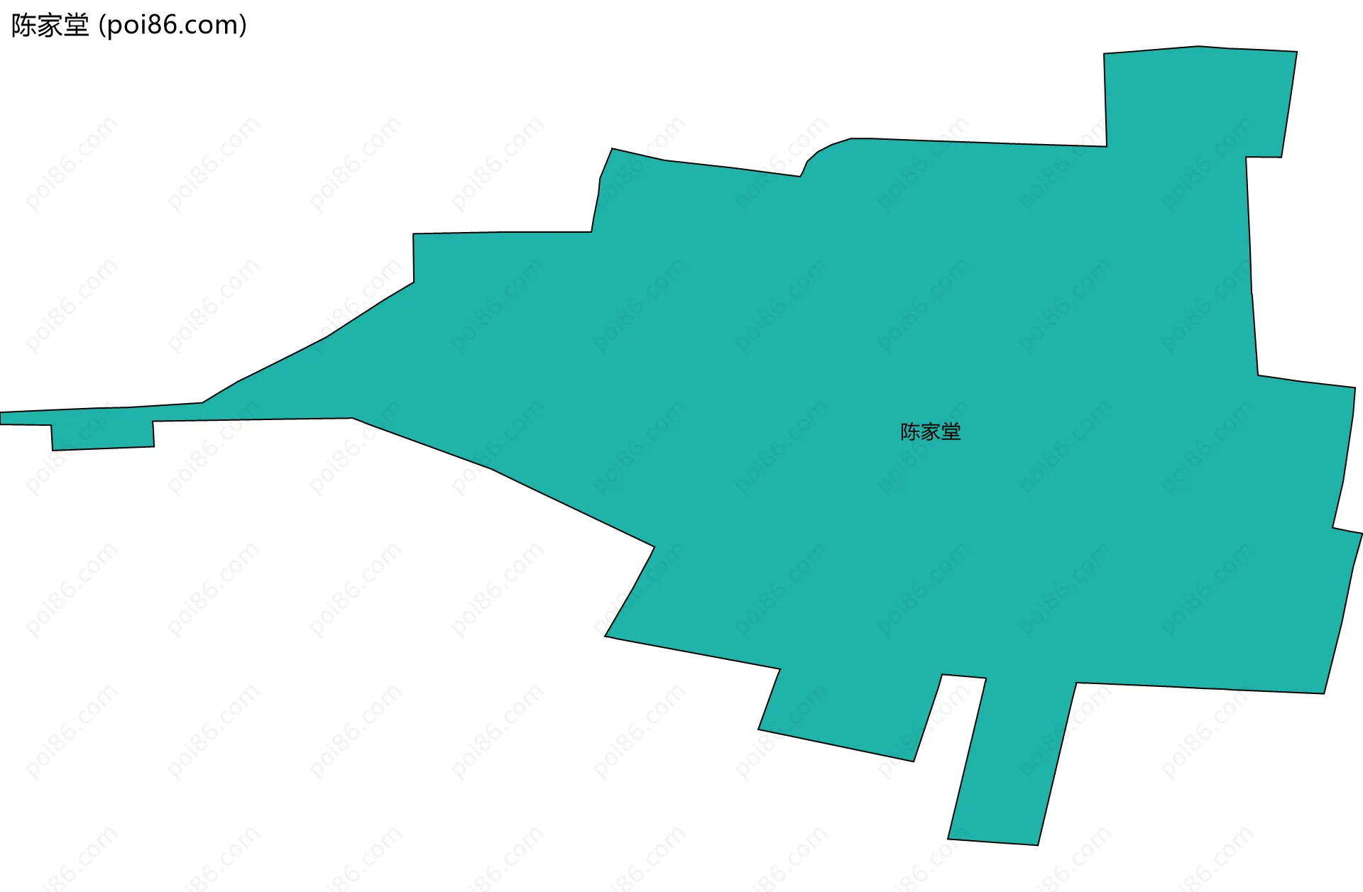 陈家堂边界地图