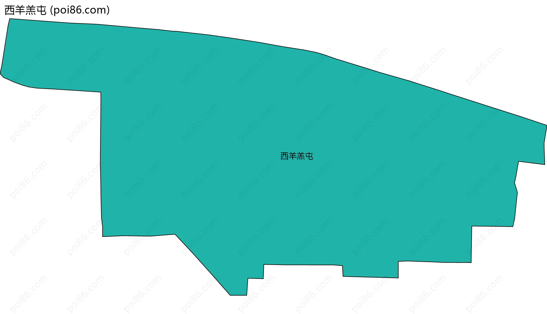 西羊羔屯边界地图