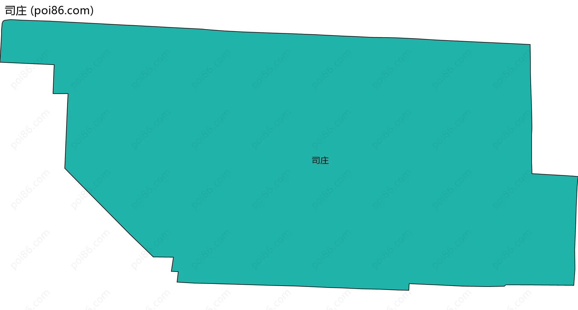 司庄边界地图