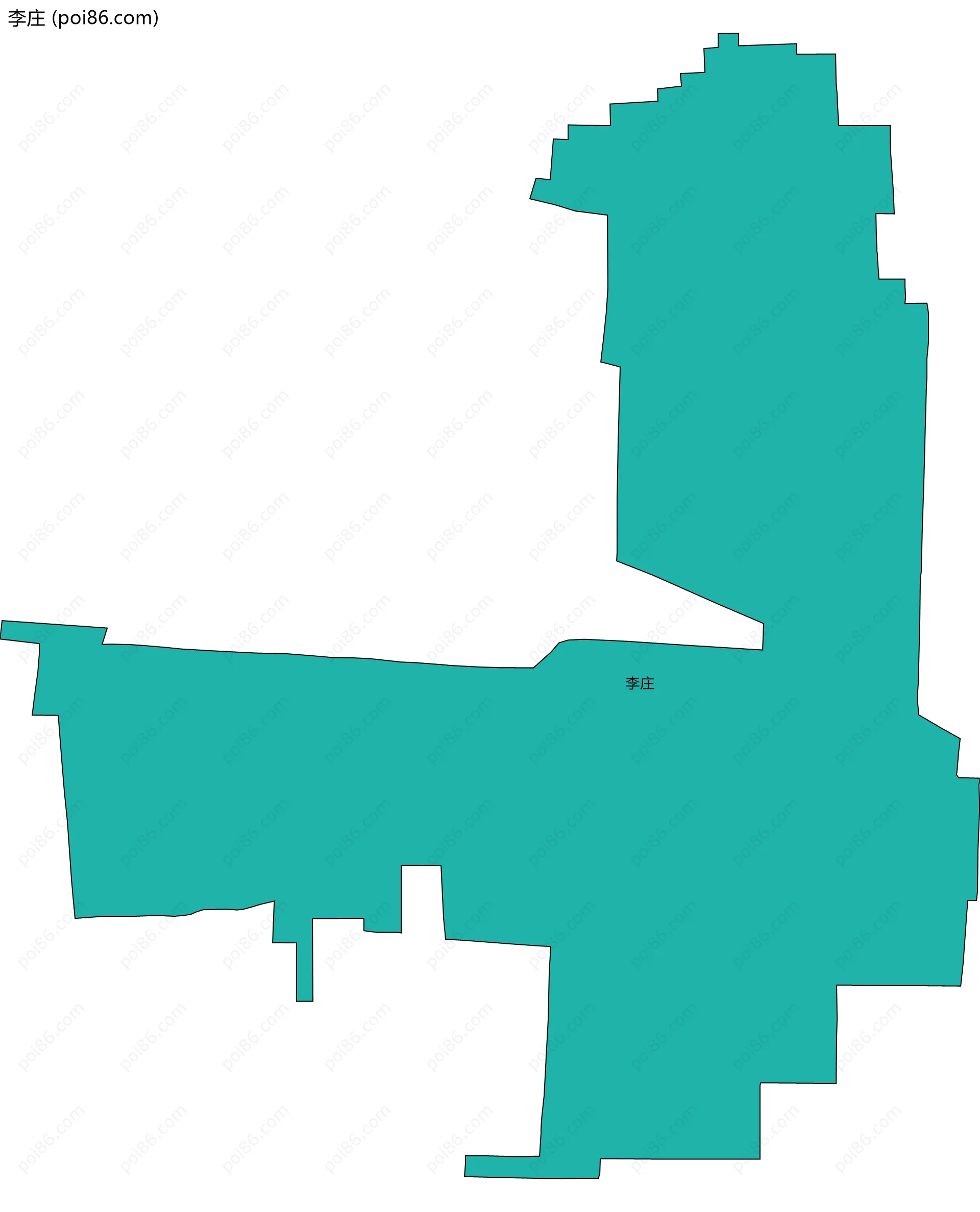 李庄边界地图