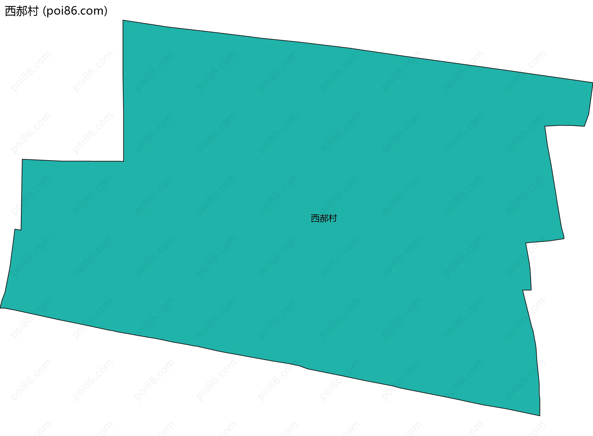 西郝村边界地图