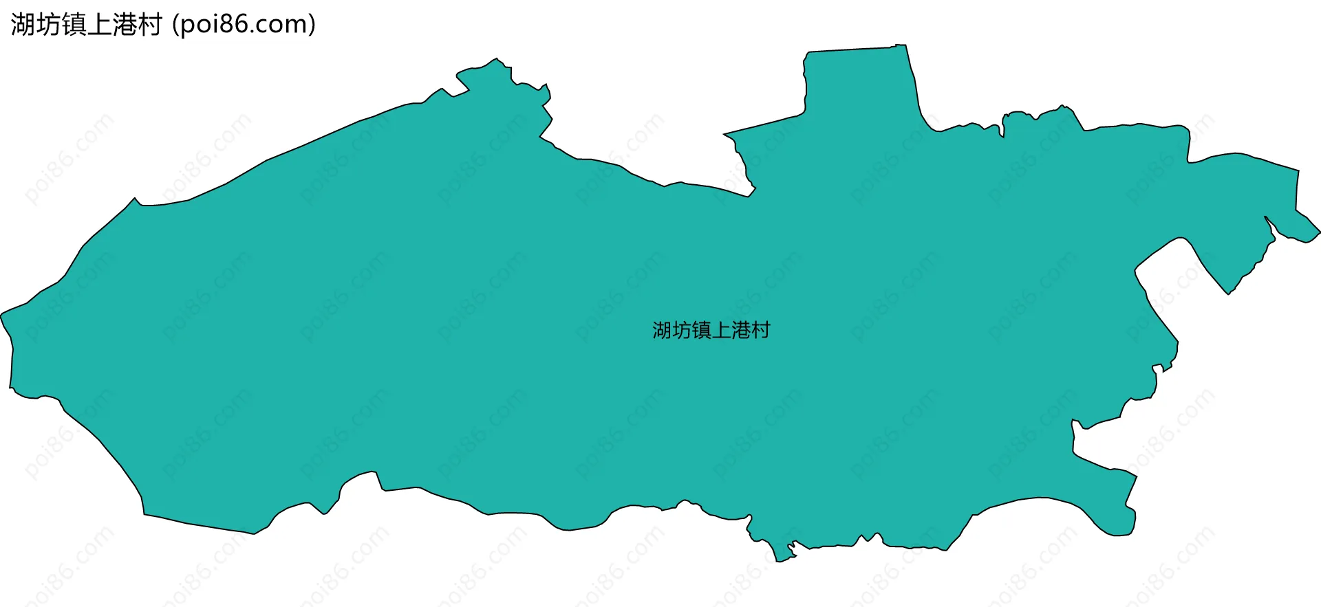 湖坊镇上港村边界地图
