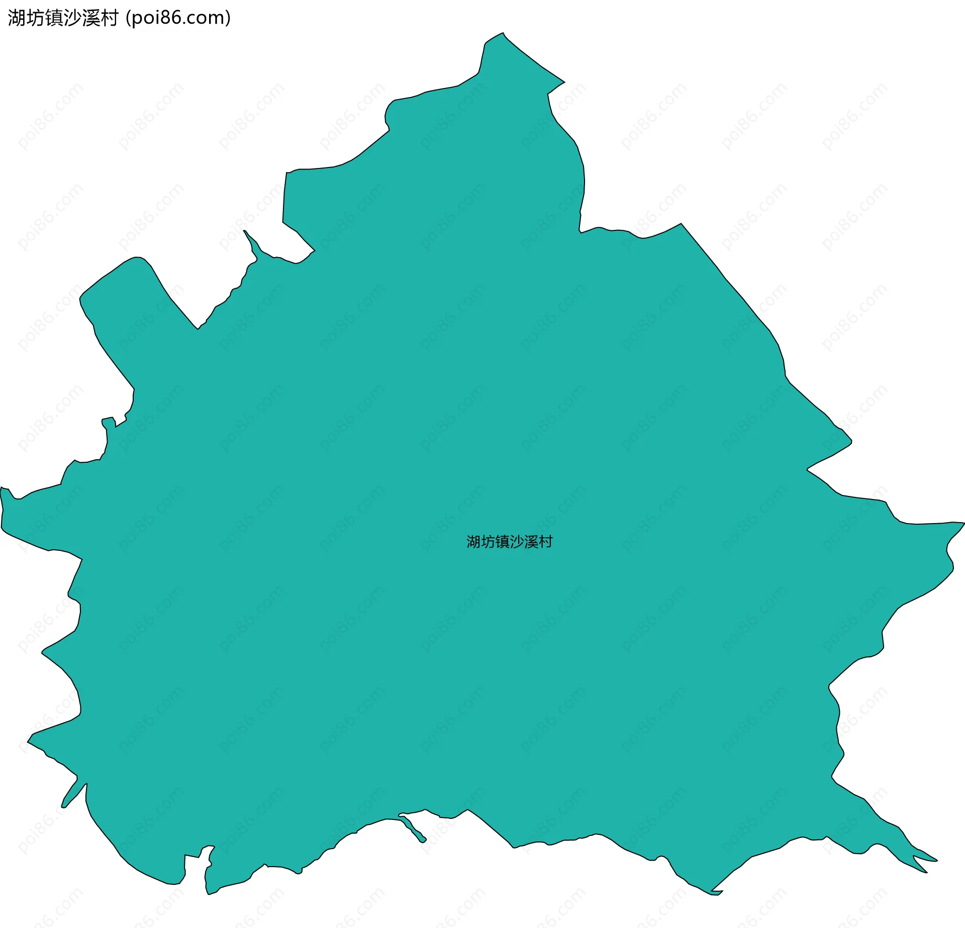 湖坊镇沙溪村边界地图