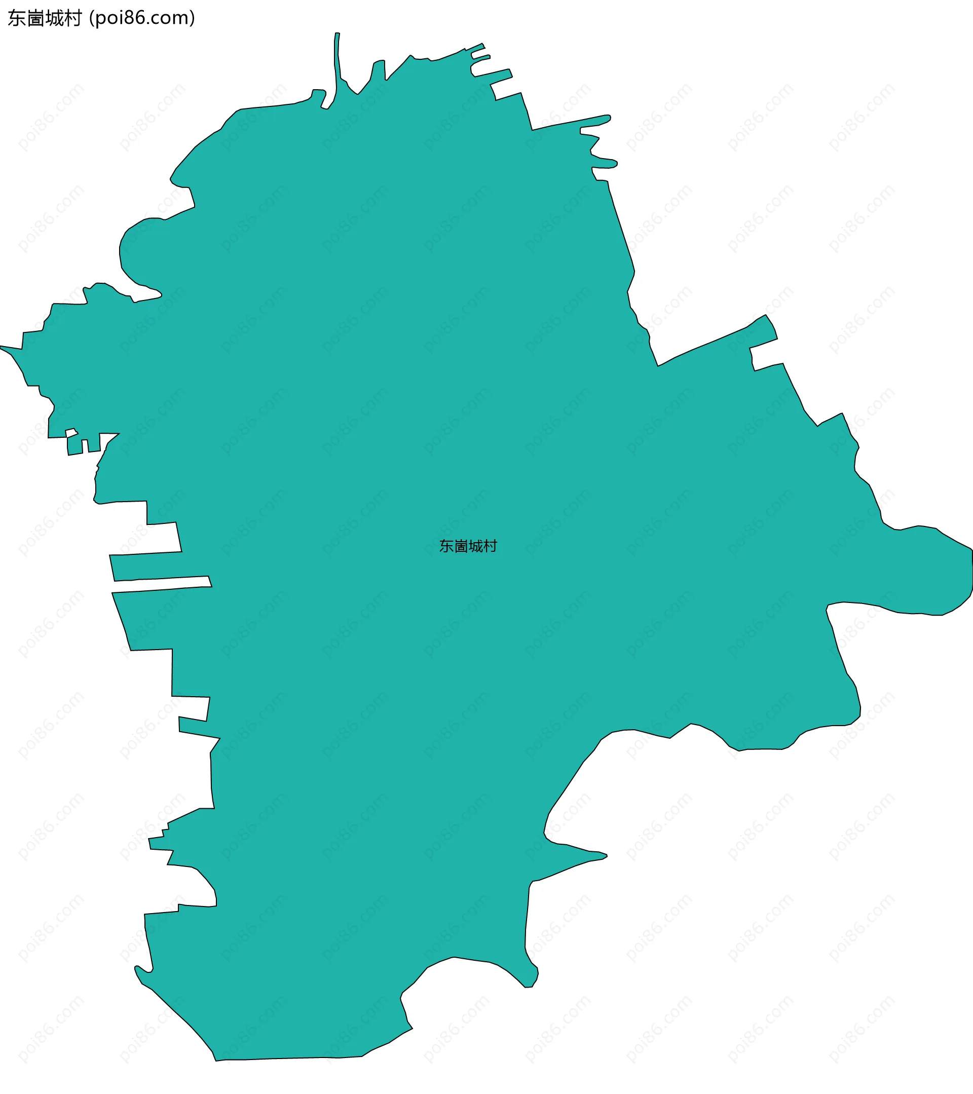 东崮城村边界地图