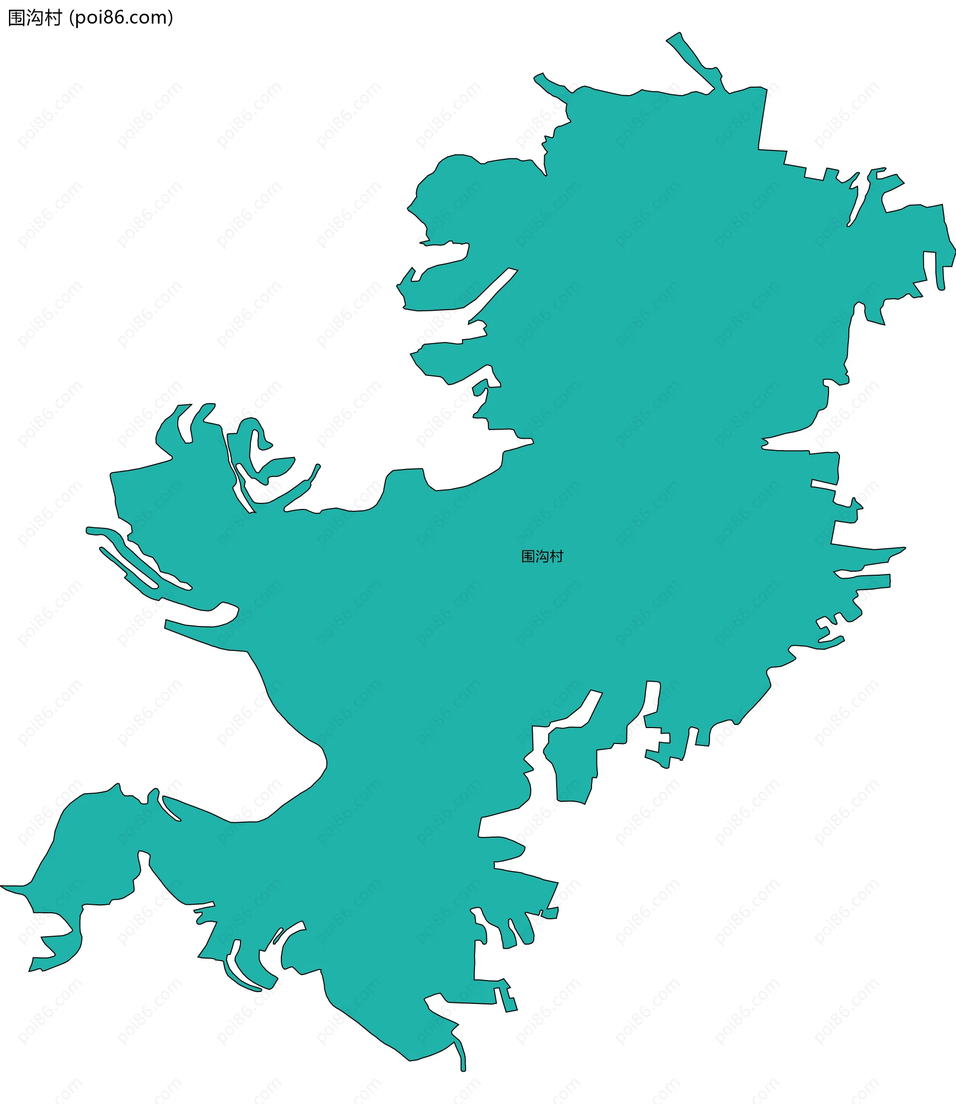 围沟村边界地图