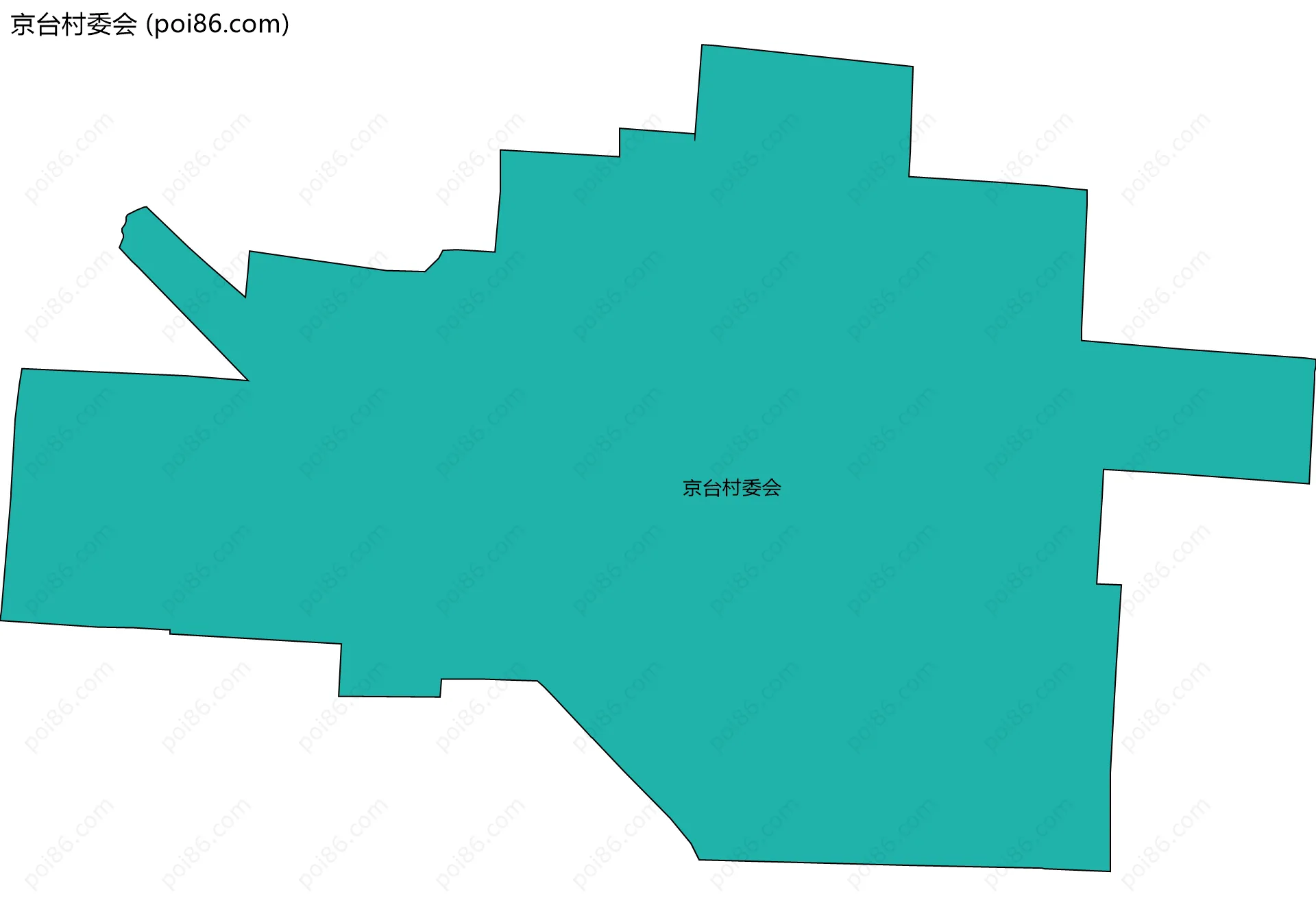 京台村委会边界地图