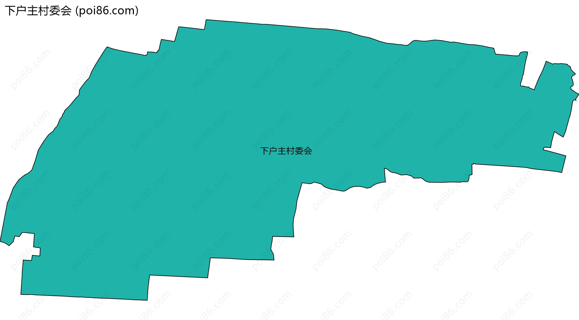 下户主村委会边界地图
