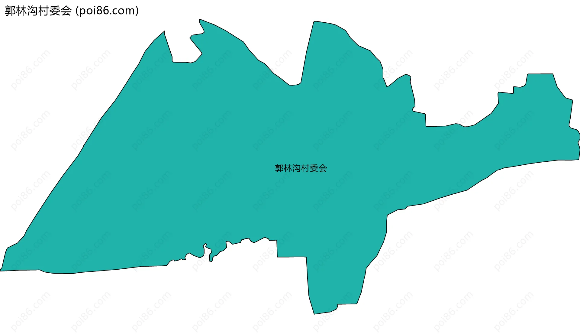 郭林沟村委会边界地图