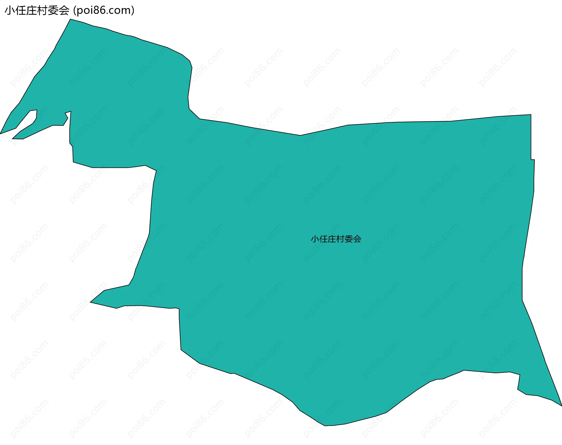 小任庄村委会边界地图