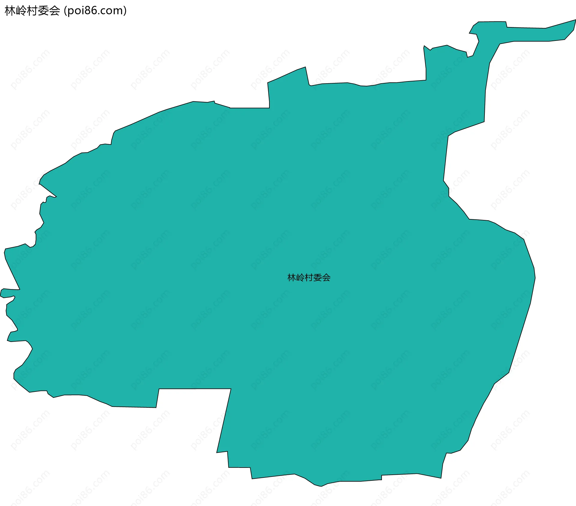 林岭村委会边界地图