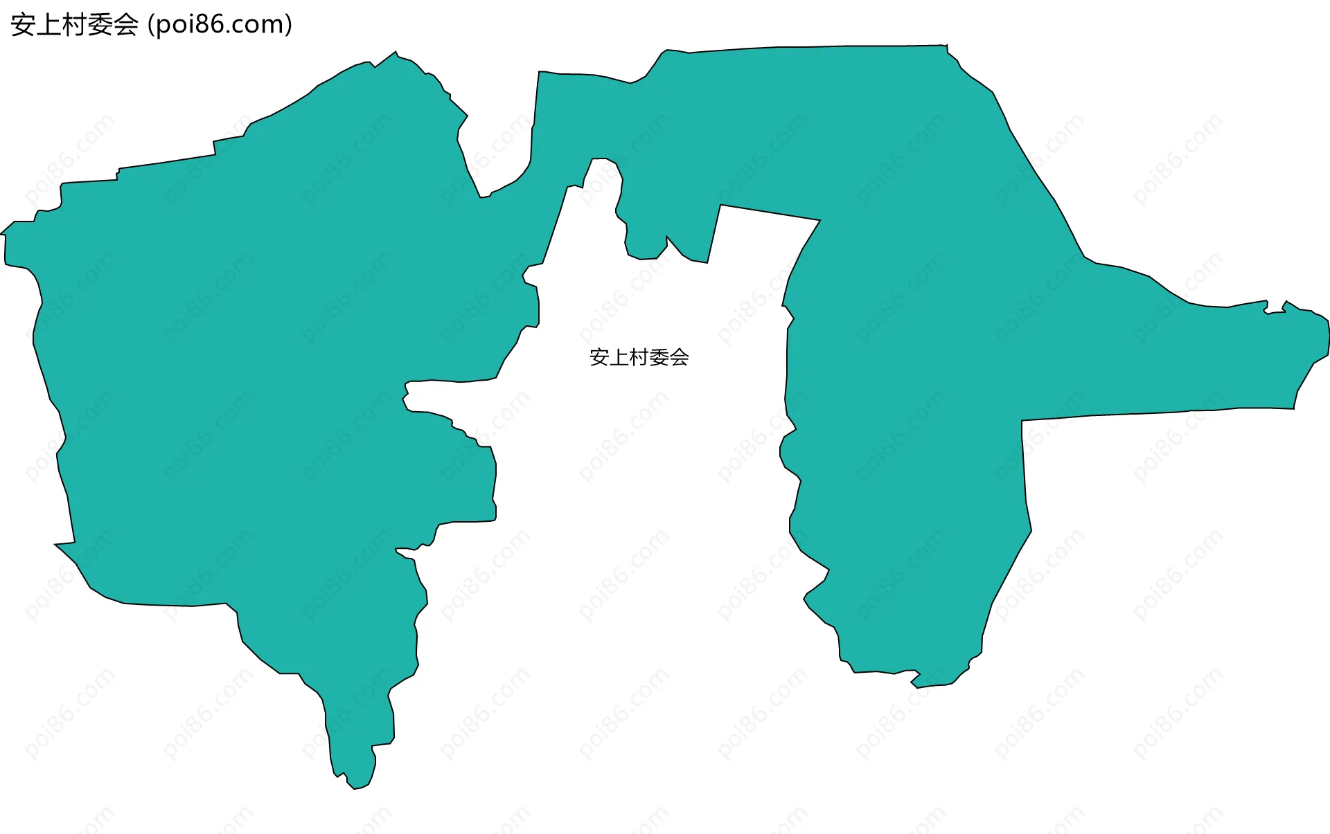 安上村委会边界地图