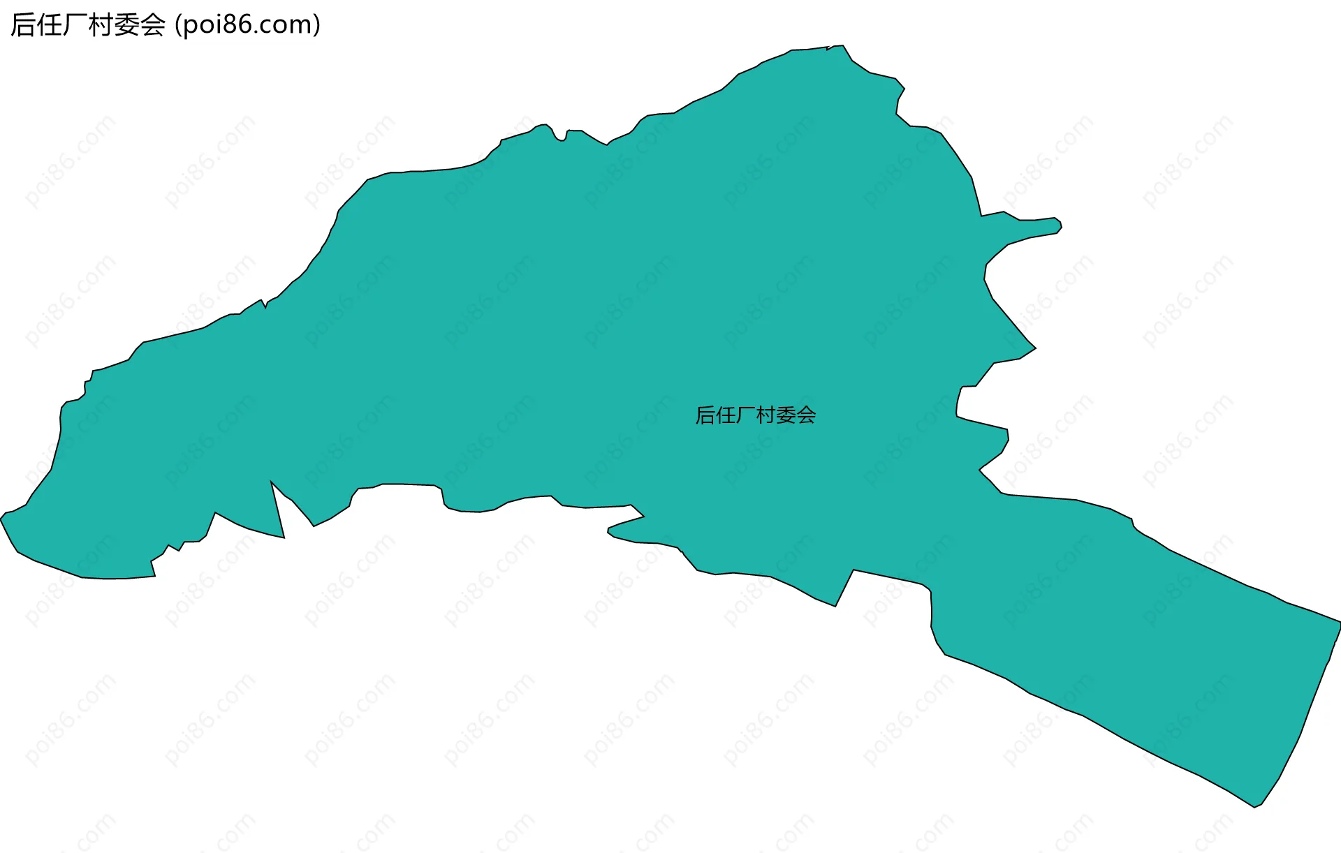 后任厂村委会边界地图