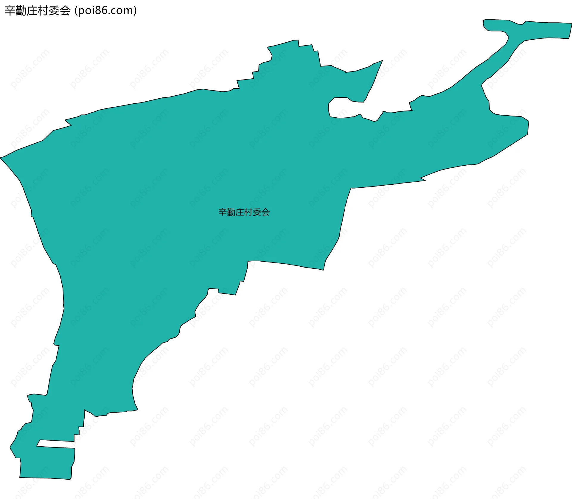 辛勤庄村委会边界地图