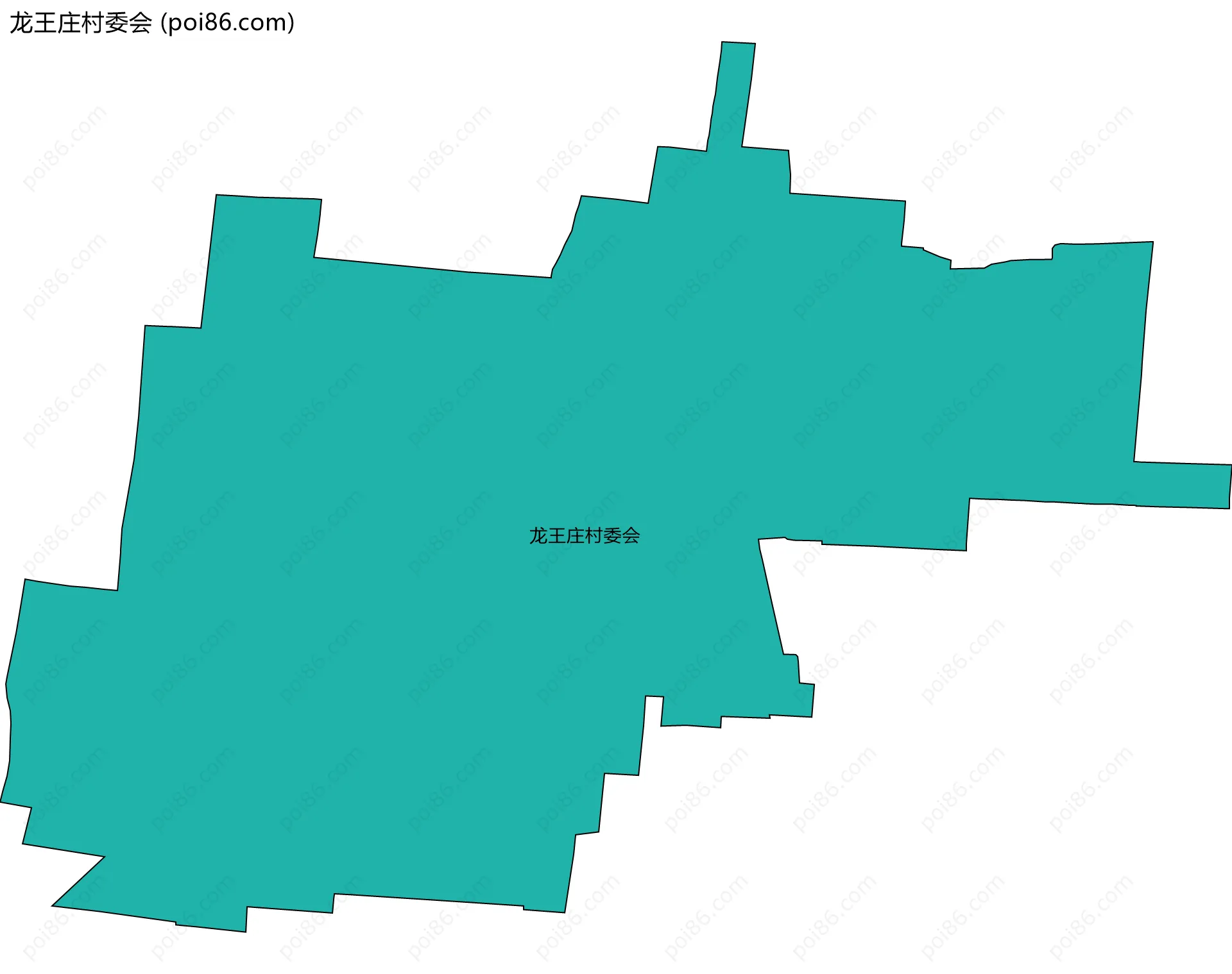 龙王庄村委会边界地图