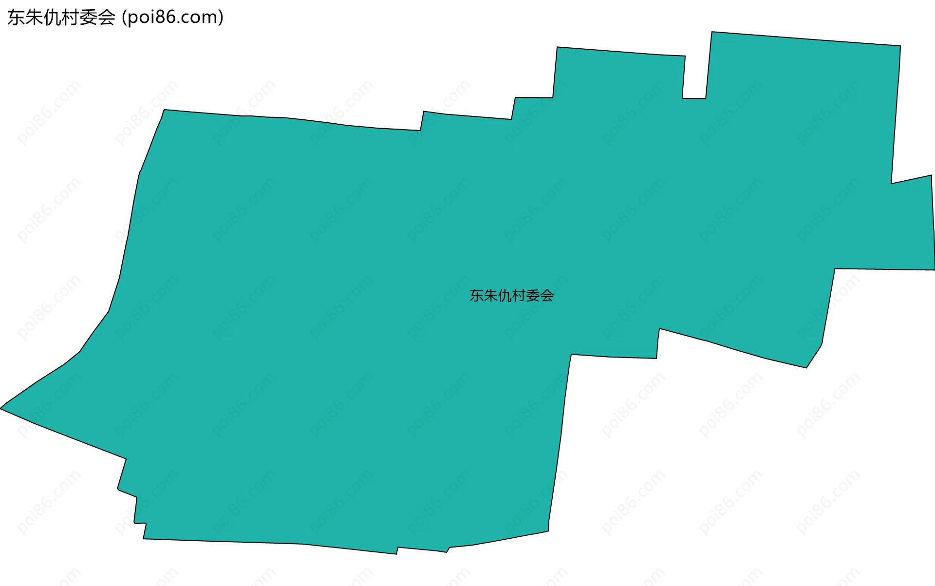 东朱仇村委会边界地图