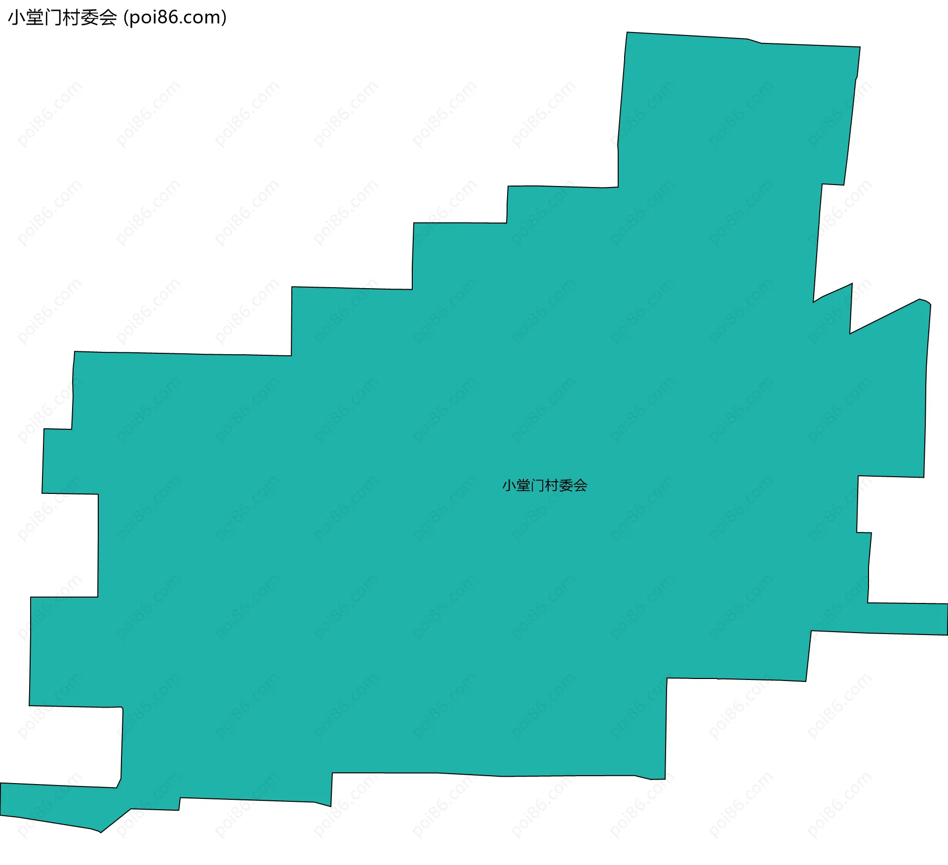 小堂门村委会边界地图