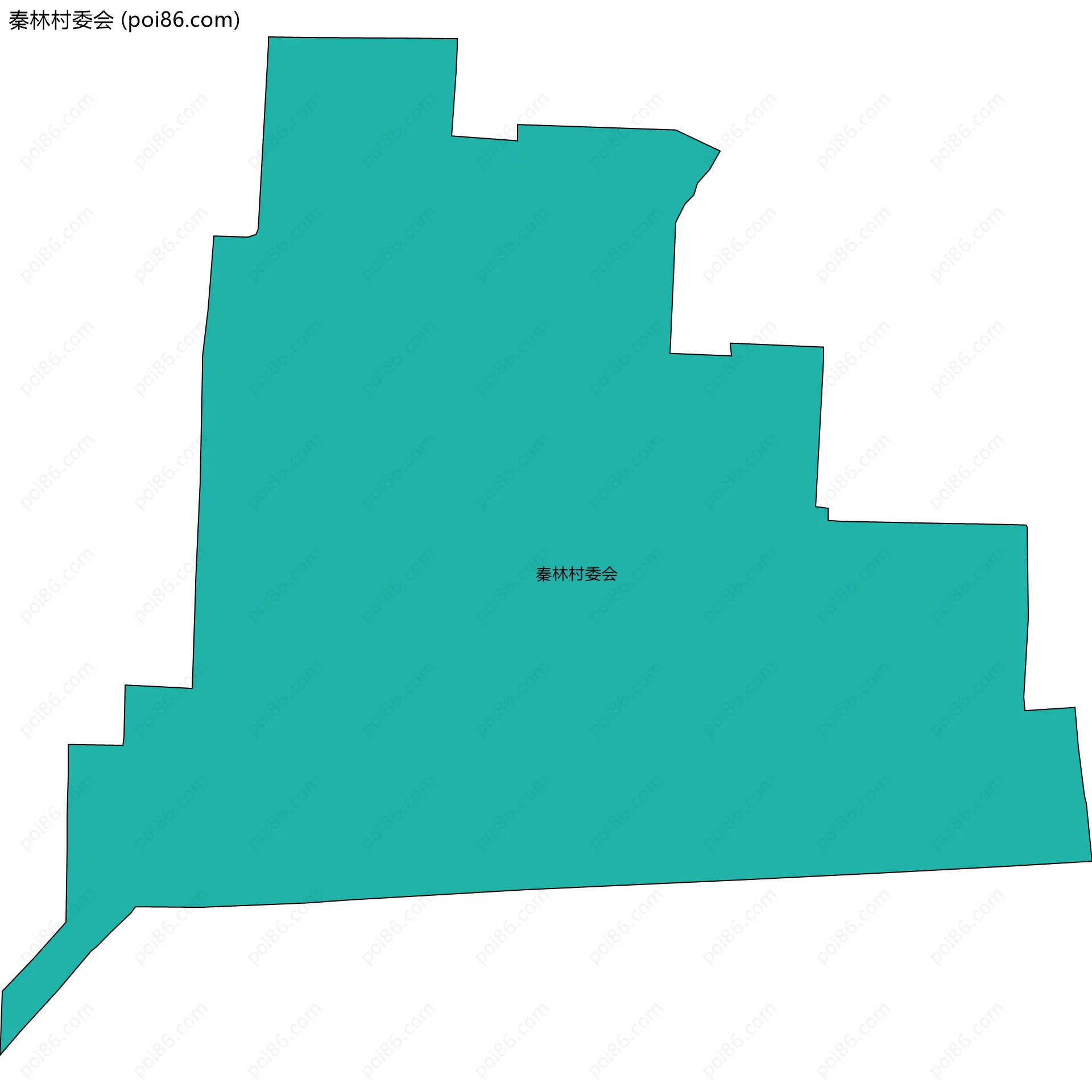 秦林村委会边界地图