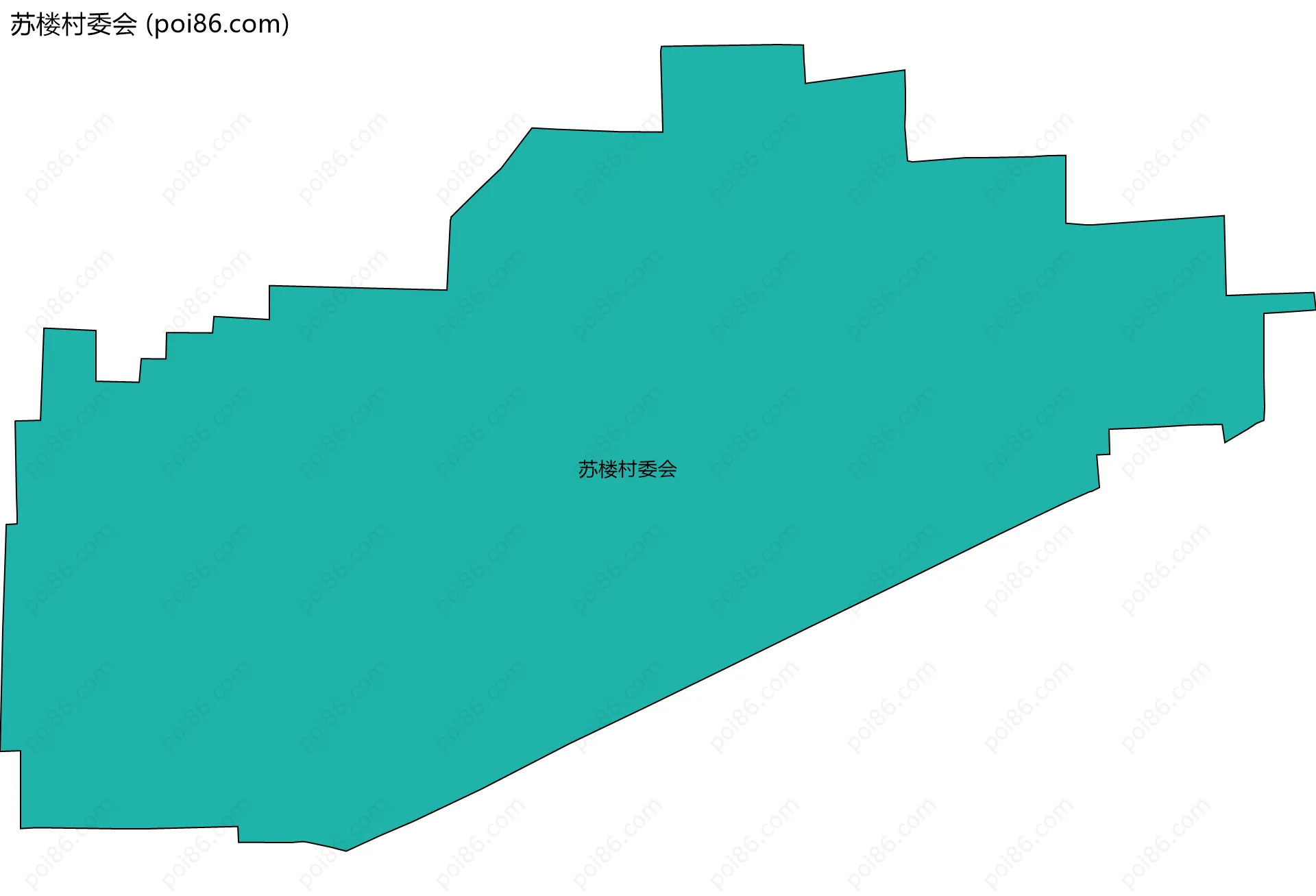 苏楼村委会边界地图