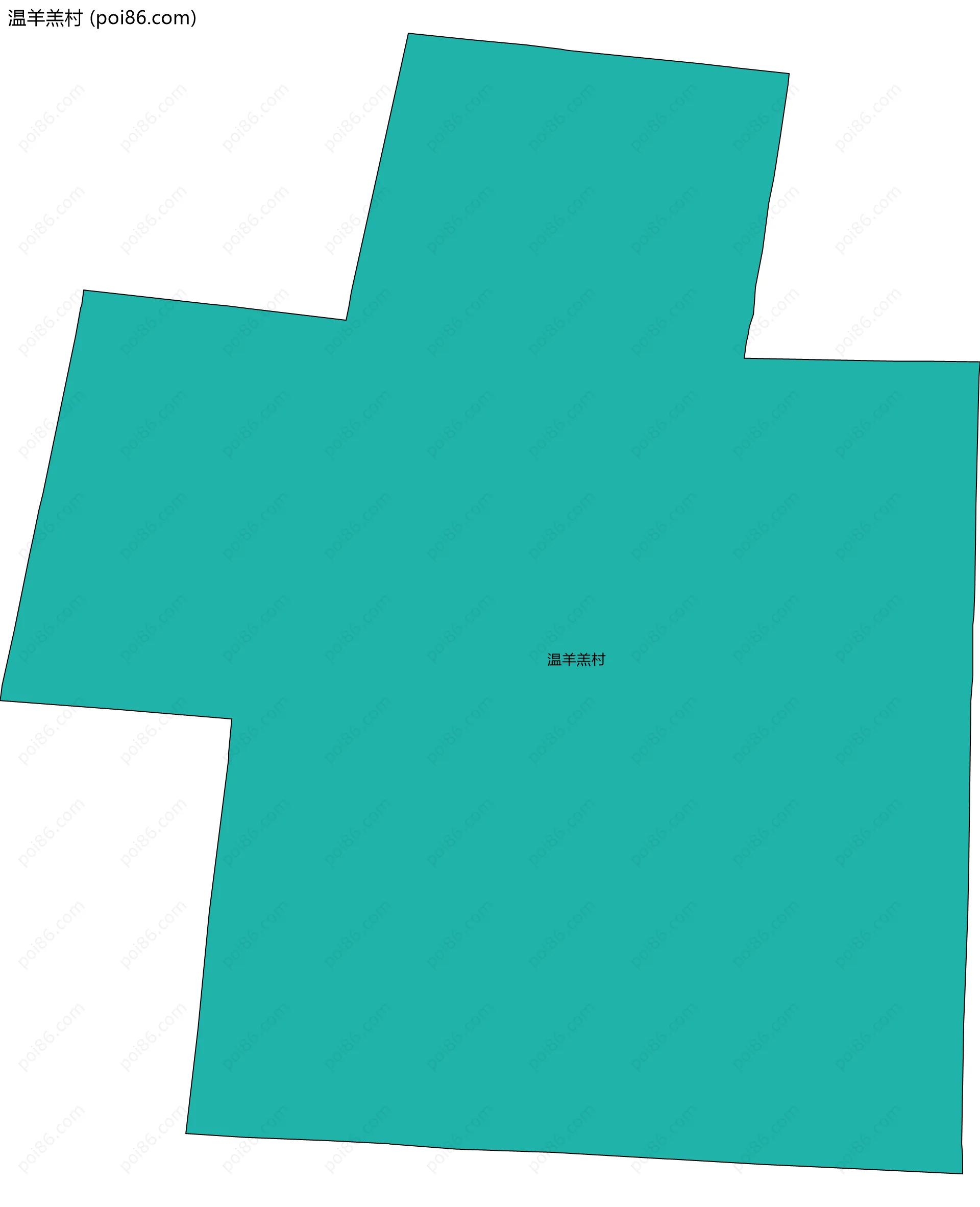 温羊羔村边界地图