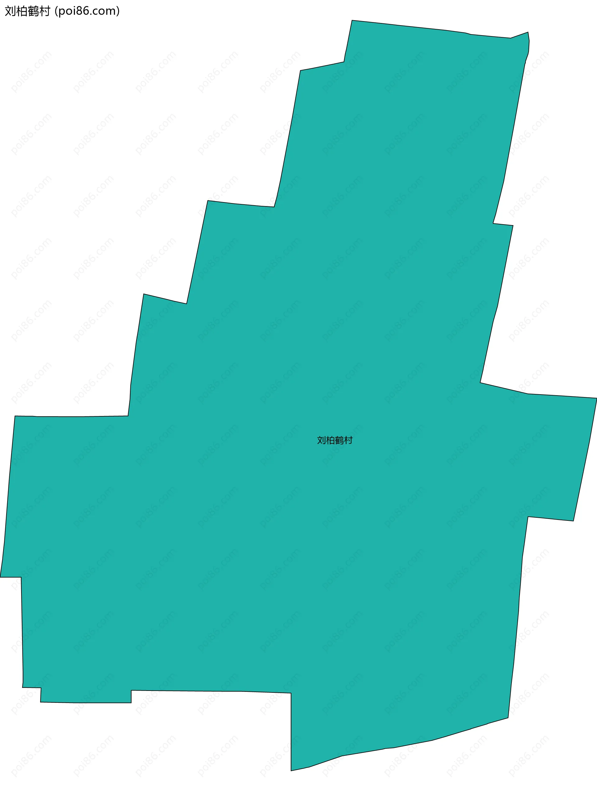 刘柏鹤村边界地图