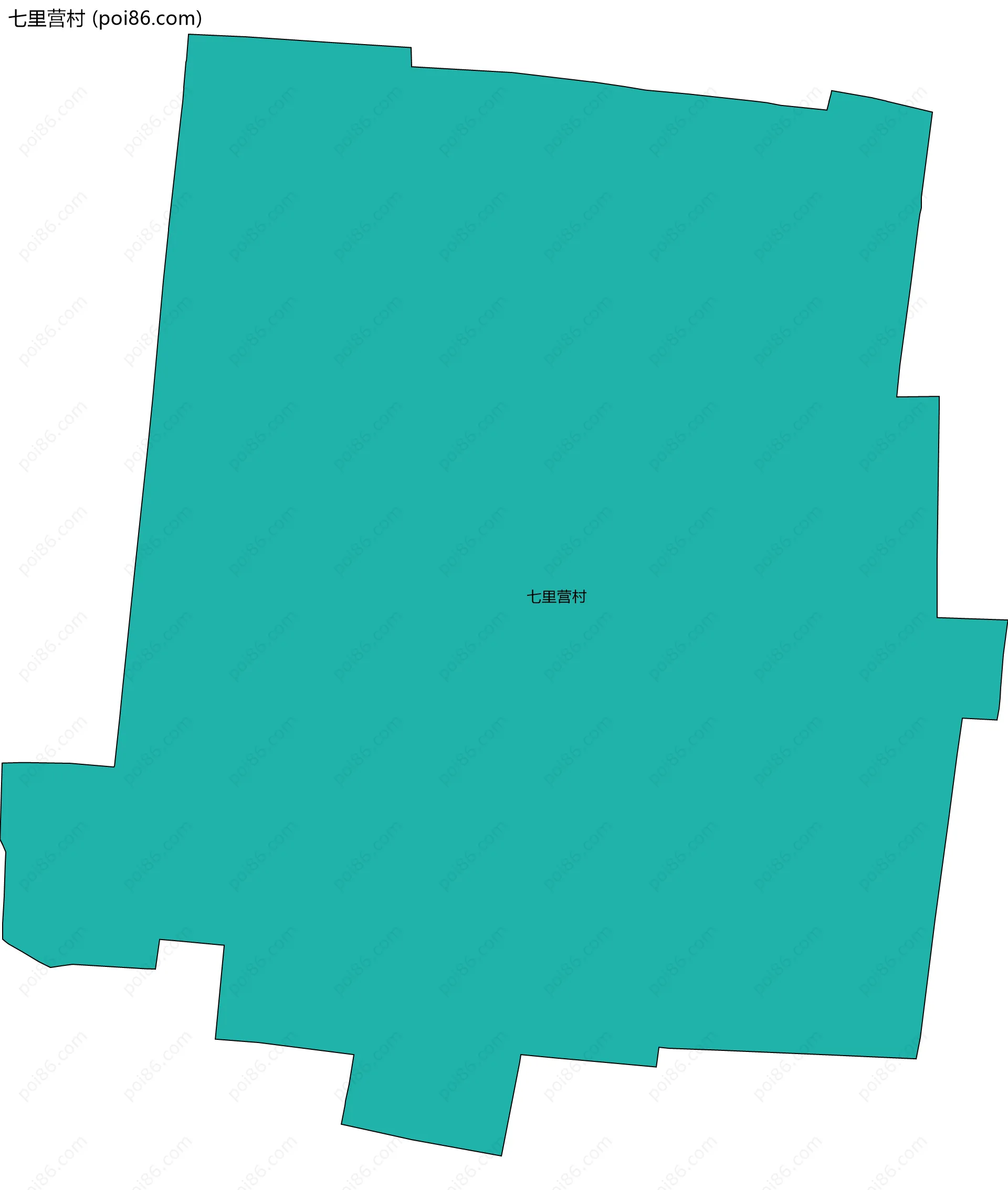 七里营村边界地图