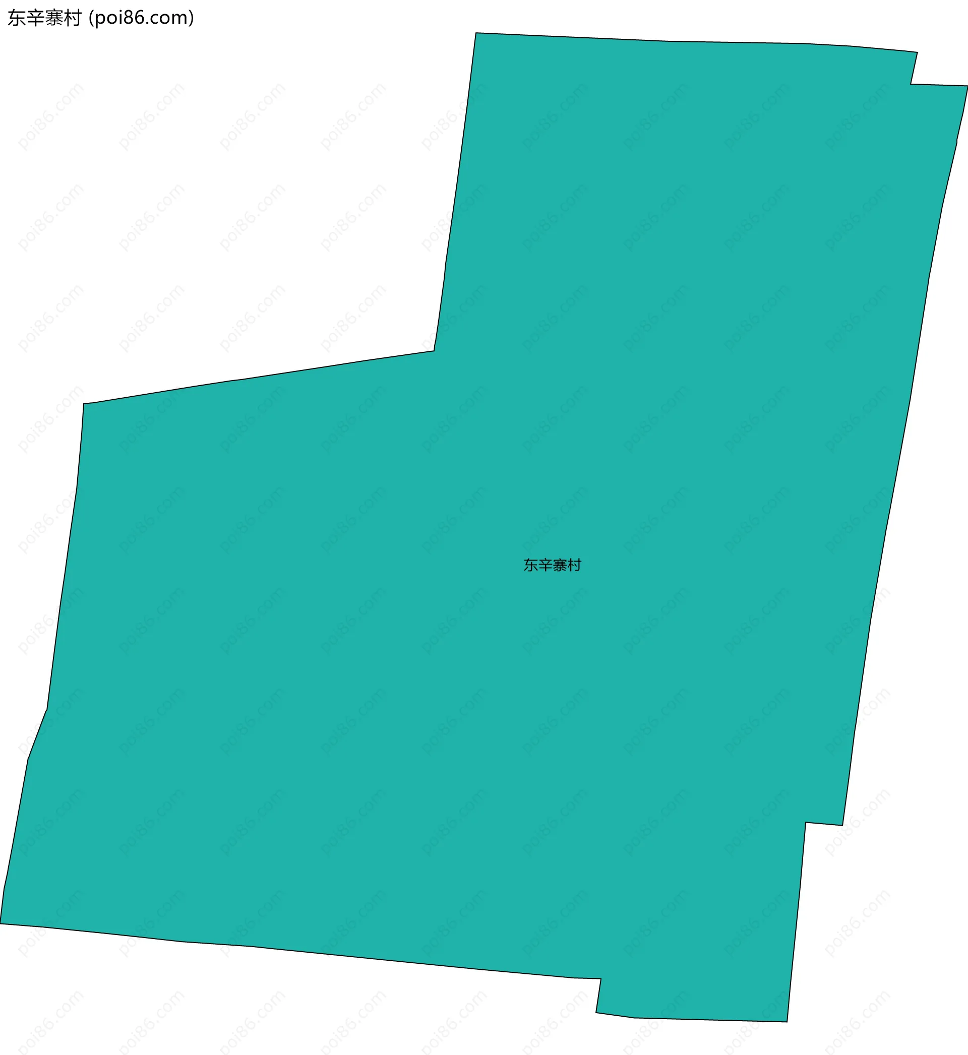 东辛寨村边界地图