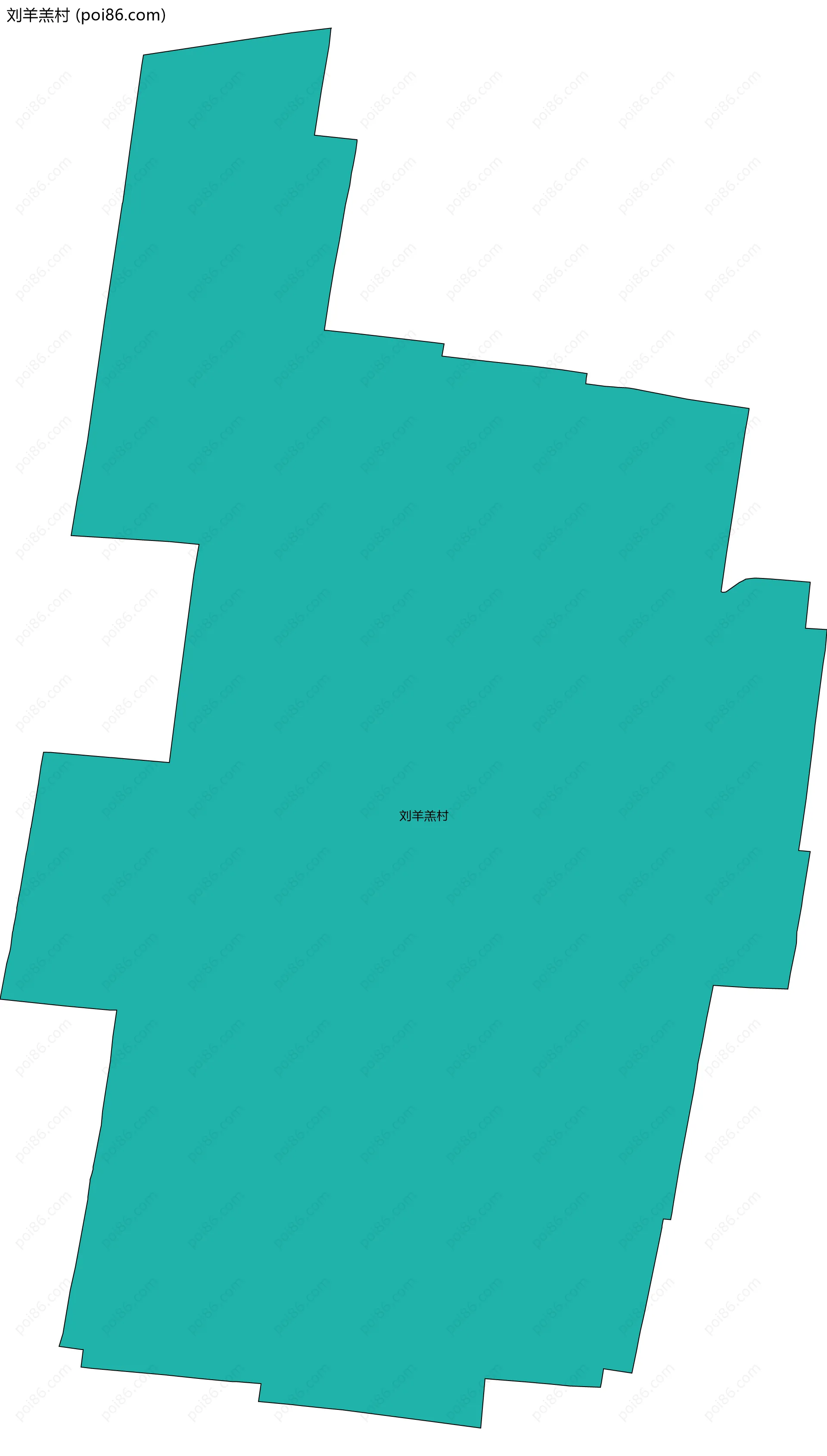 刘羊羔村边界地图