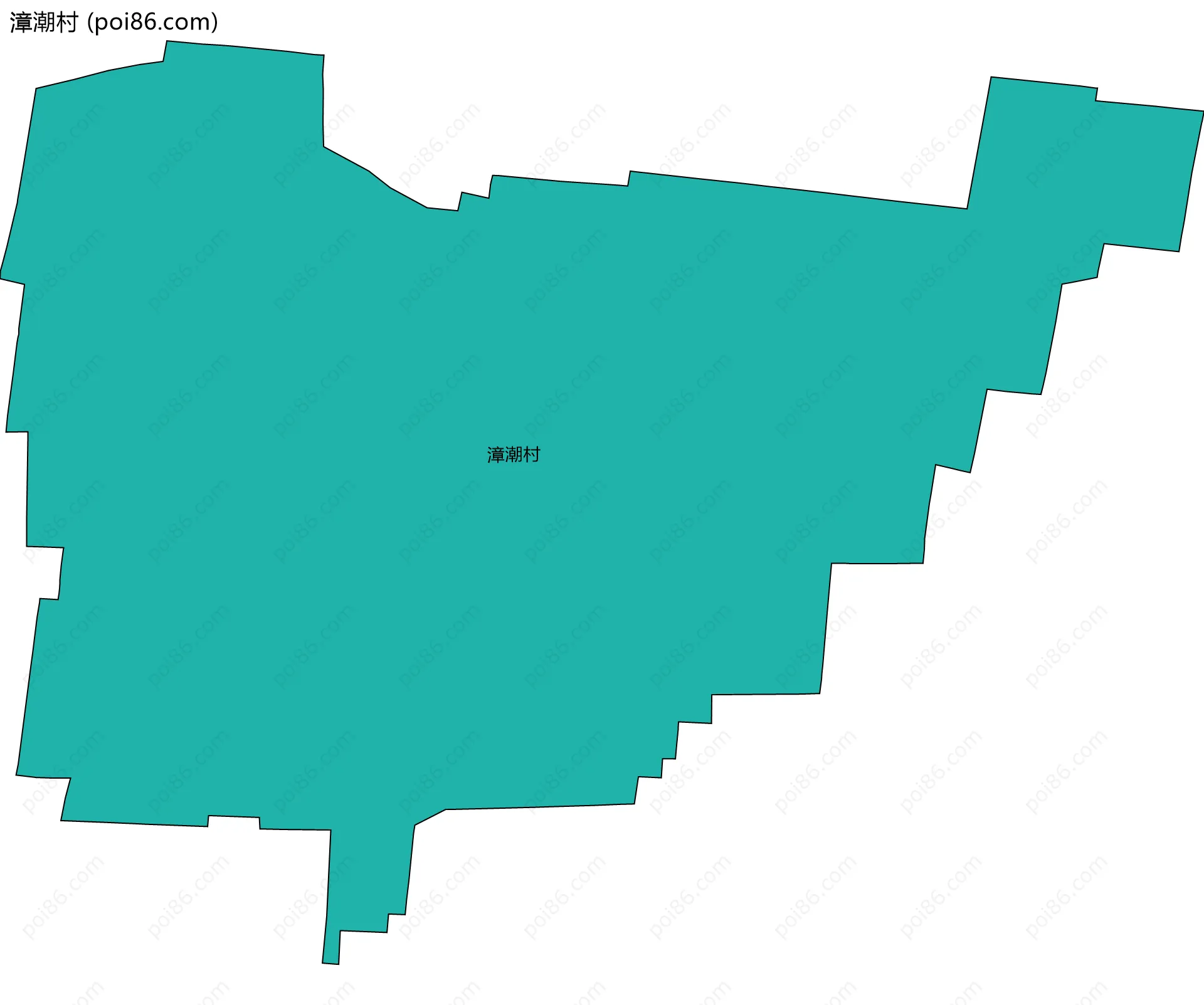 漳潮村边界地图