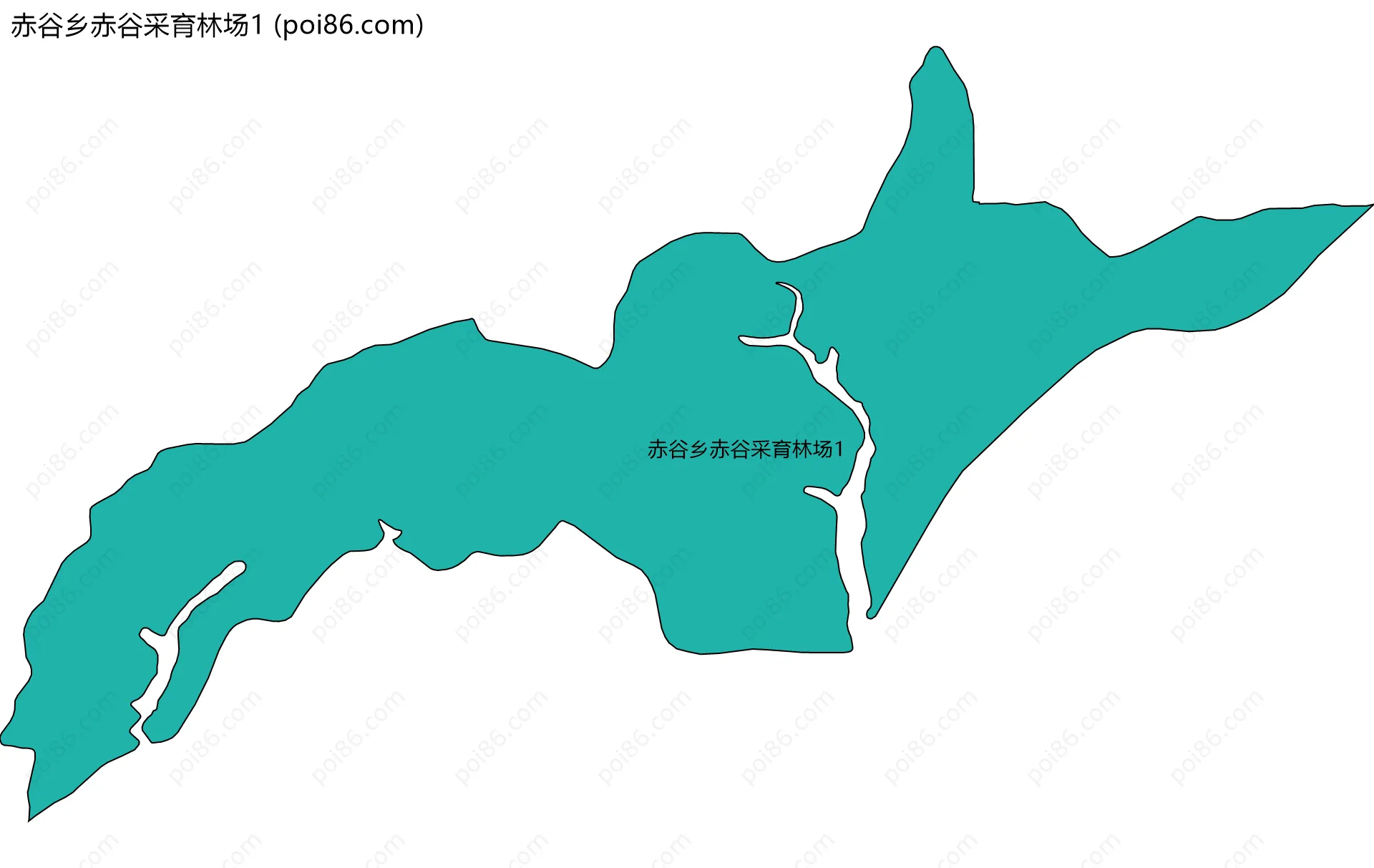 赤谷乡赤谷采育林场1边界地图