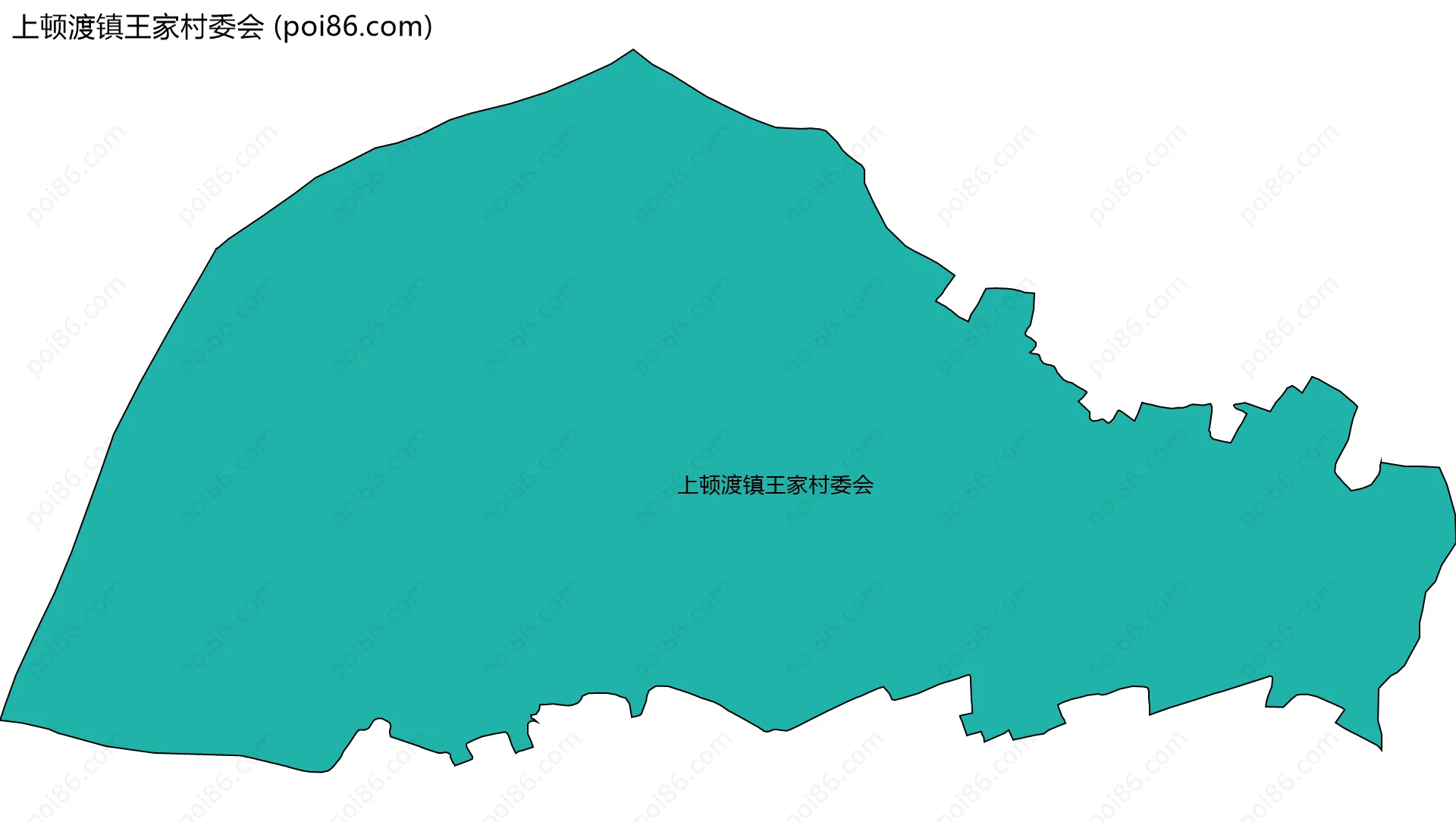 上顿渡镇王家村委会边界地图