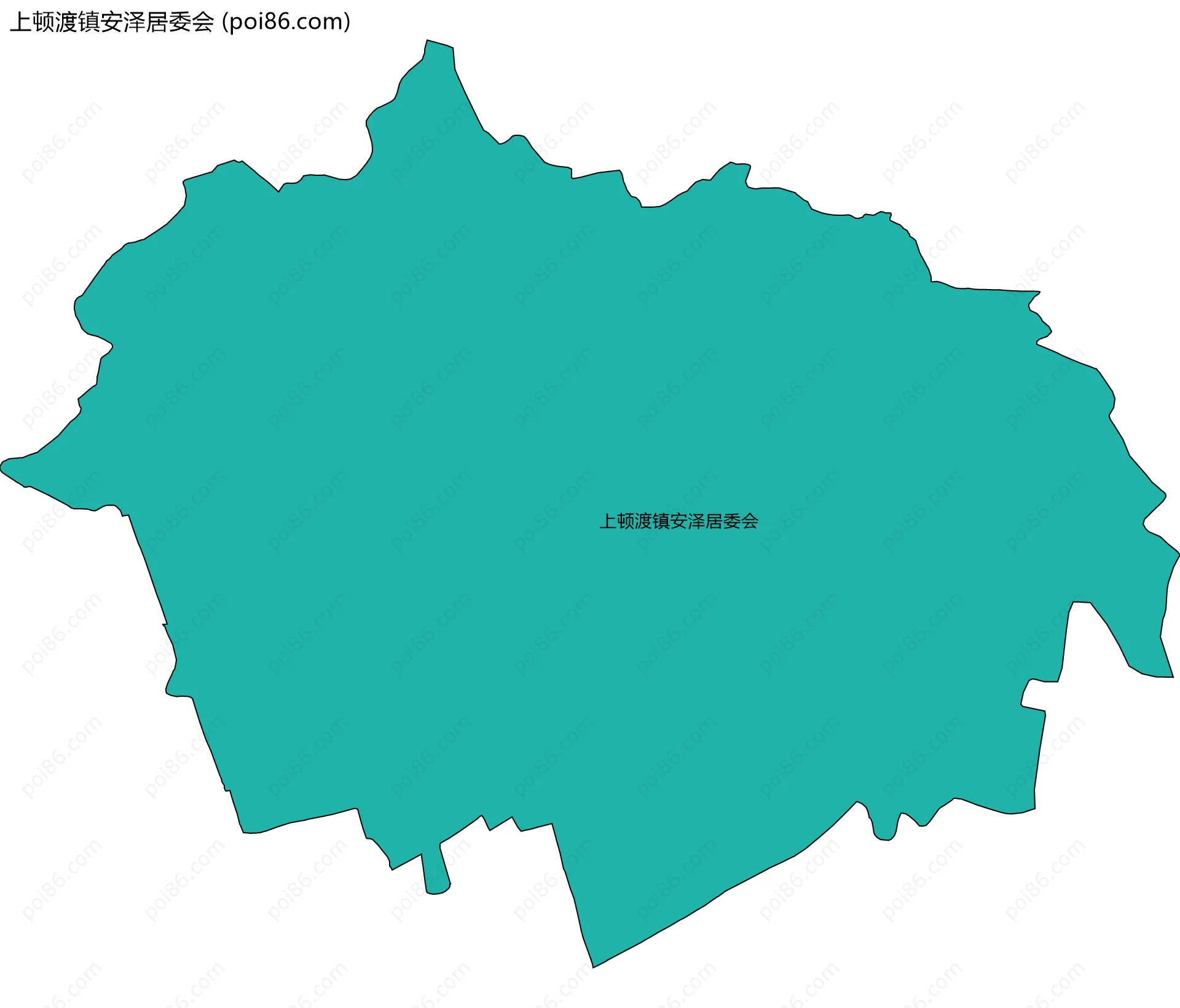 上顿渡镇安泽居委会边界地图