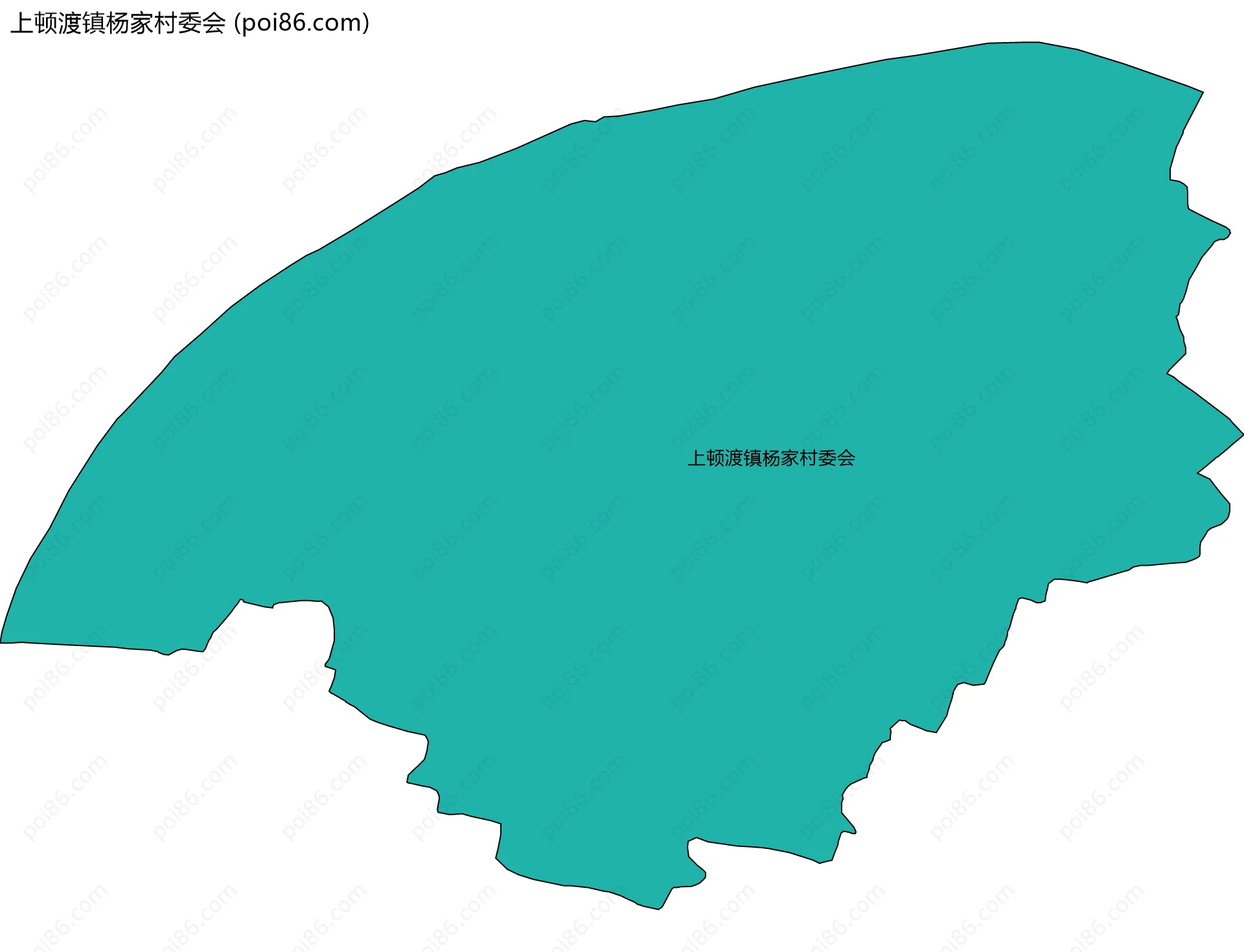 上顿渡镇杨家村委会边界地图